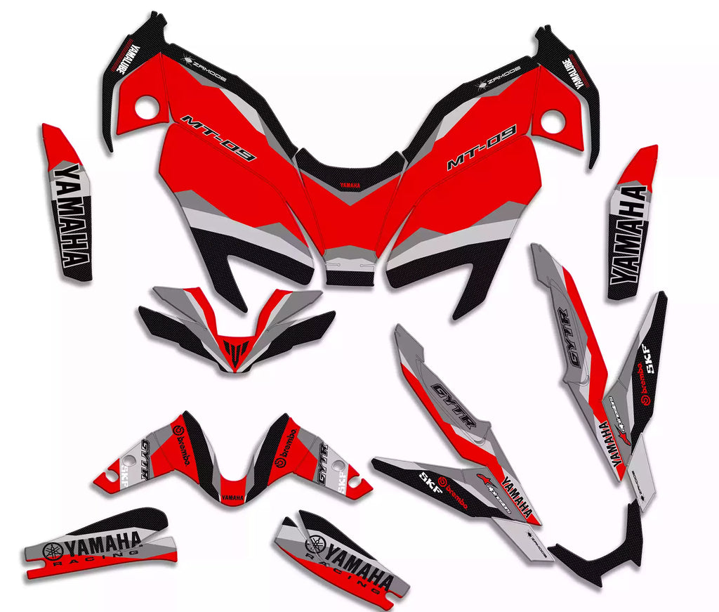 Graphic kit for MT 09 2024 - 2025 shark (black red)