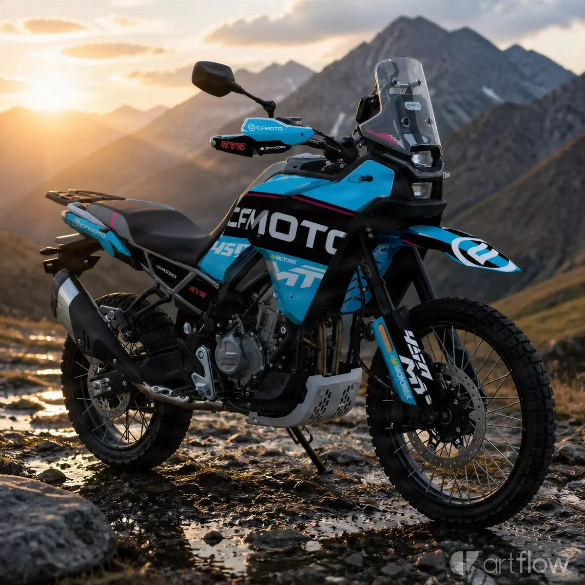 Grafik-Kit MAGENTA LINE für CFMOTO 450MT