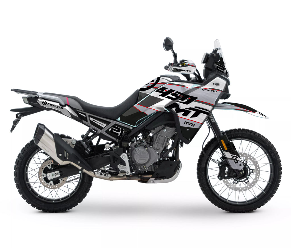 kit grafiche Vietri rossa per CFMOTO 450MT