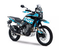kit grafiche Vietri azzurra per CFMOTO 450MT
