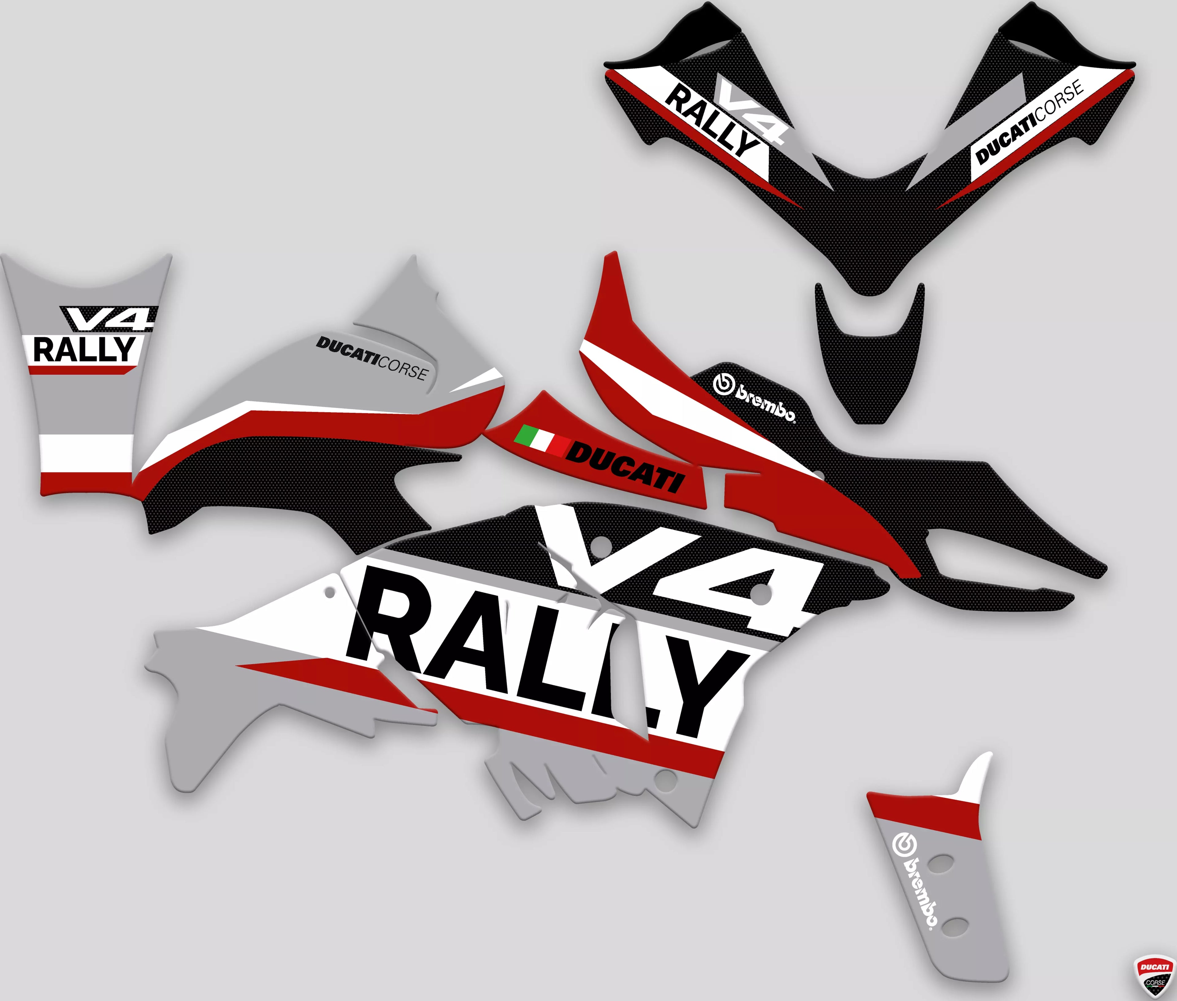 Graphics kit Ducati Multistrada V4 Rally 2023 - 2025