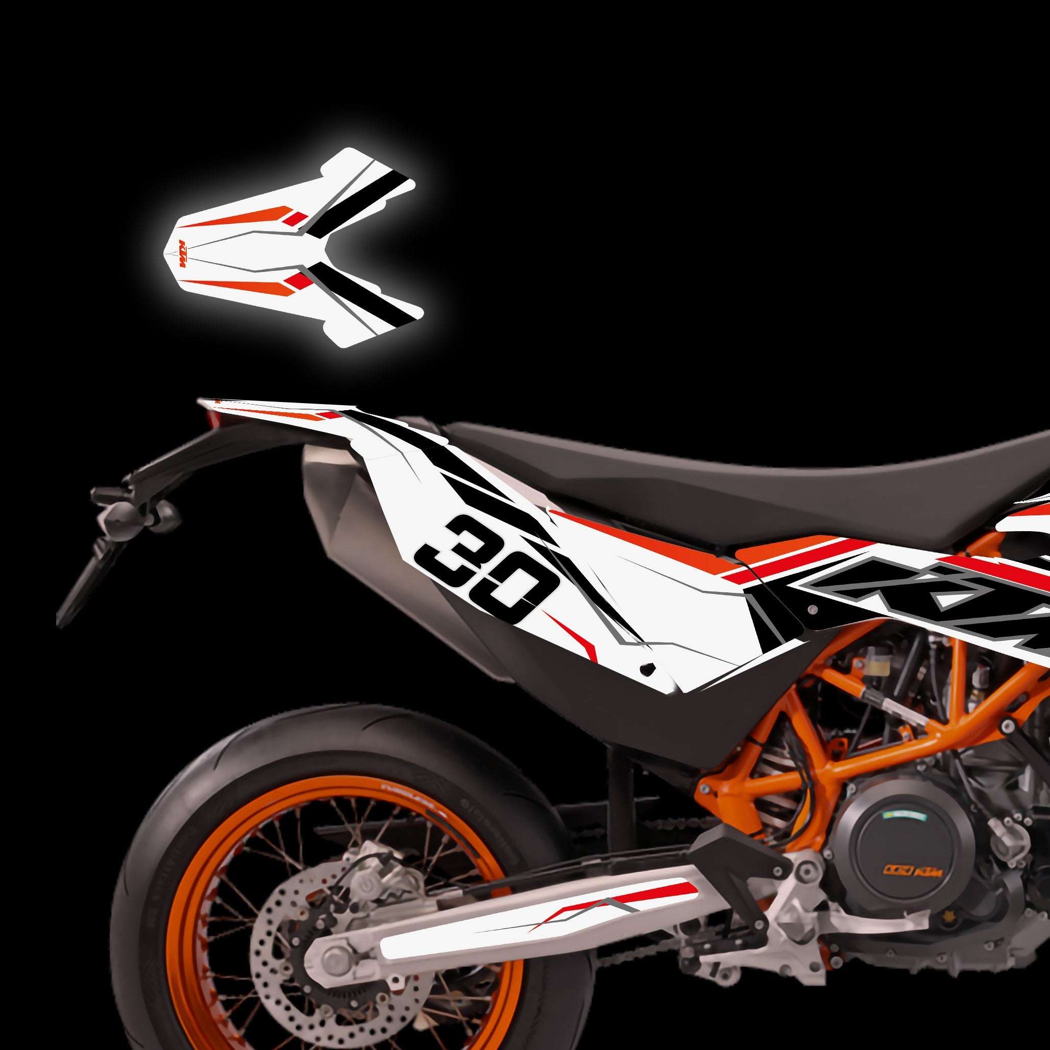 kit grafiche smc 690 2012 - 2018 bianco