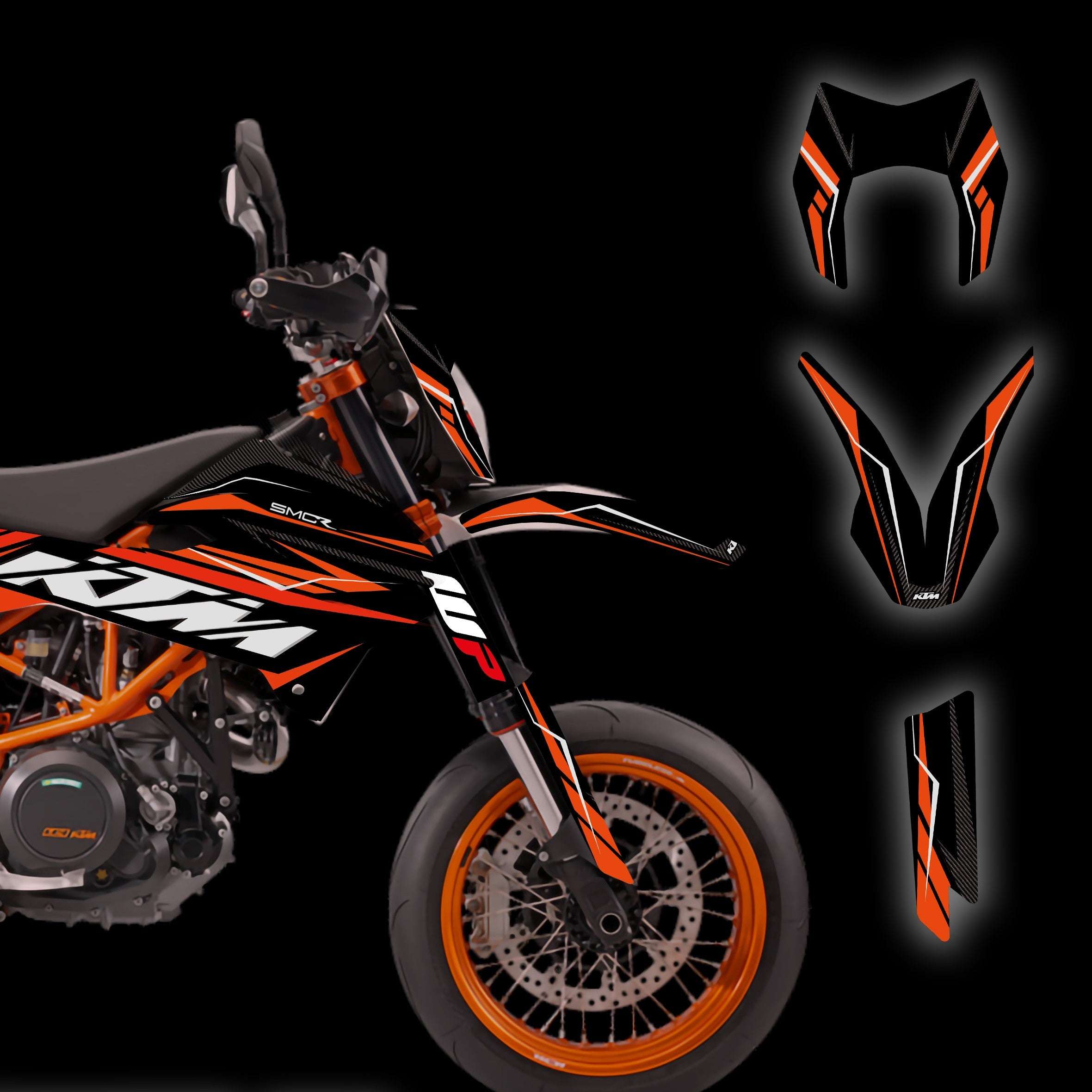 kit grafiche smc 690 2012 - 2018 arancio