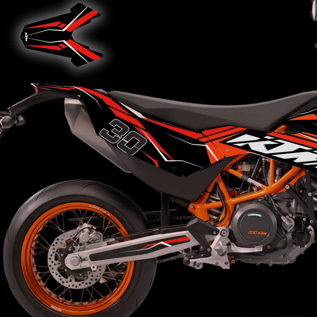kit grafiche smc 690 2012 - 2018 arancio