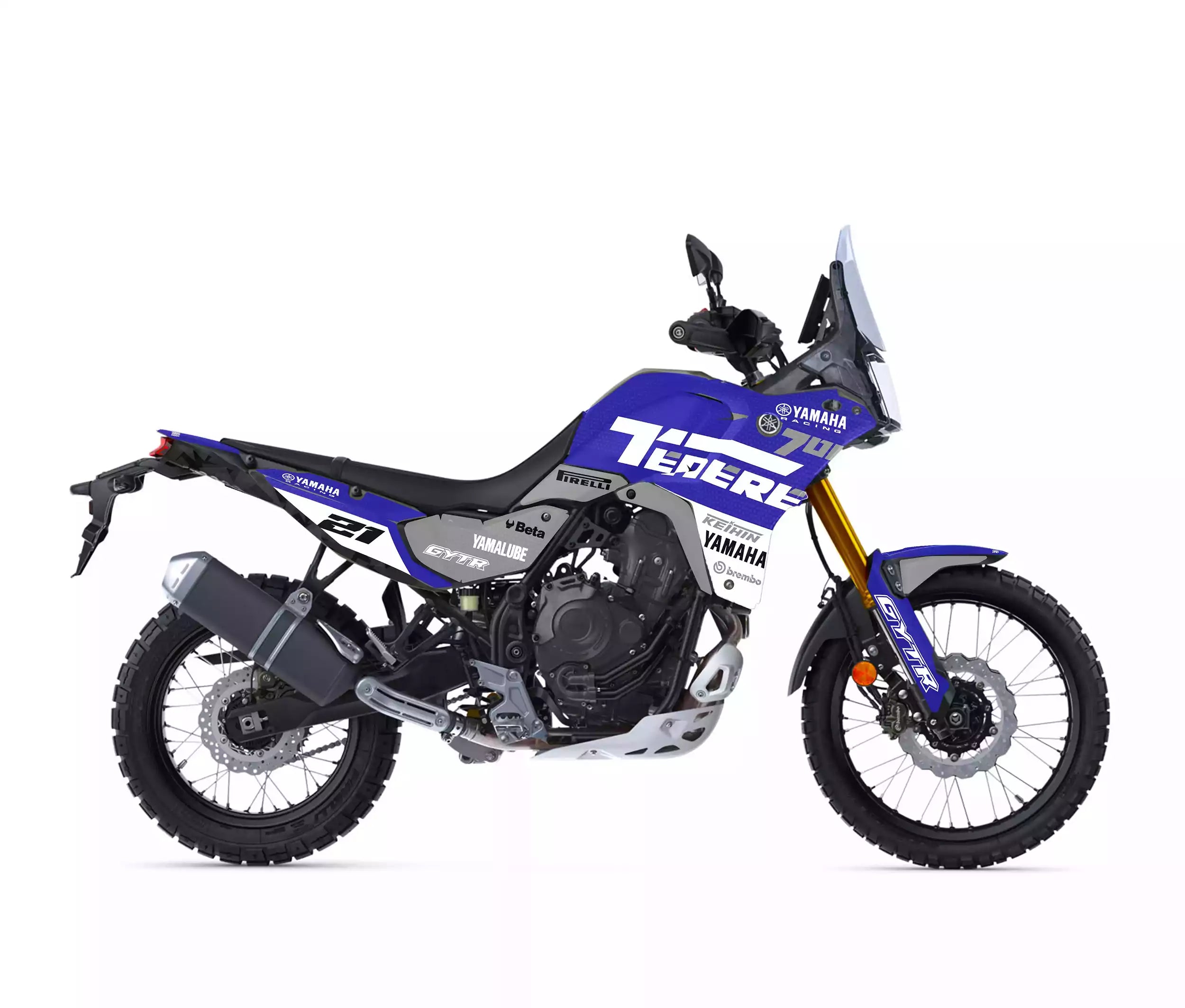 Yamaha Tenere 700 2025 race blue graphic kit