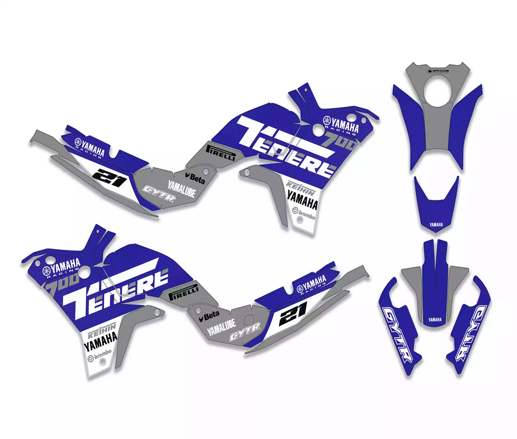 Yamaha Tenere 700 2025 race blue graphic kit