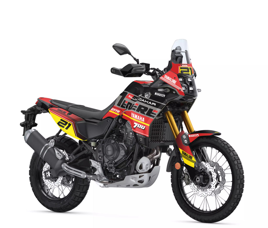 Yamaha Ténéré 700 2025 Rally Dakar Red Graphics Kit