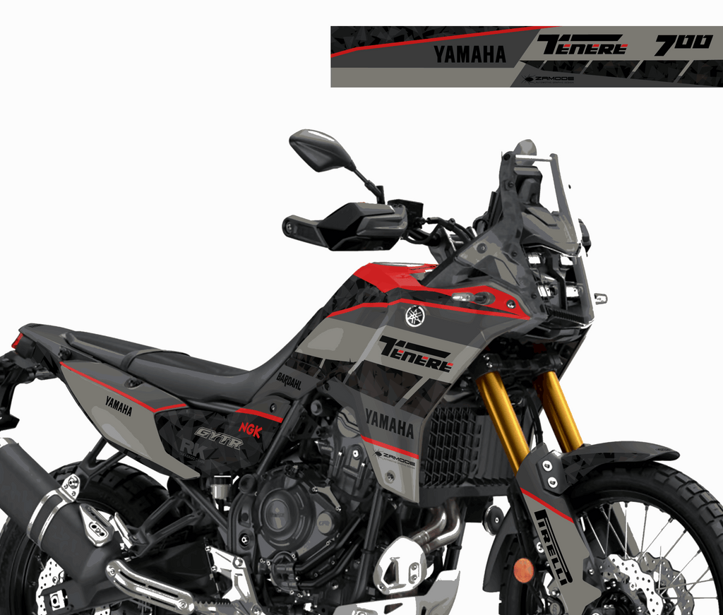 kit grafiche Yamaha Tenere 700 2025 rosso rubino