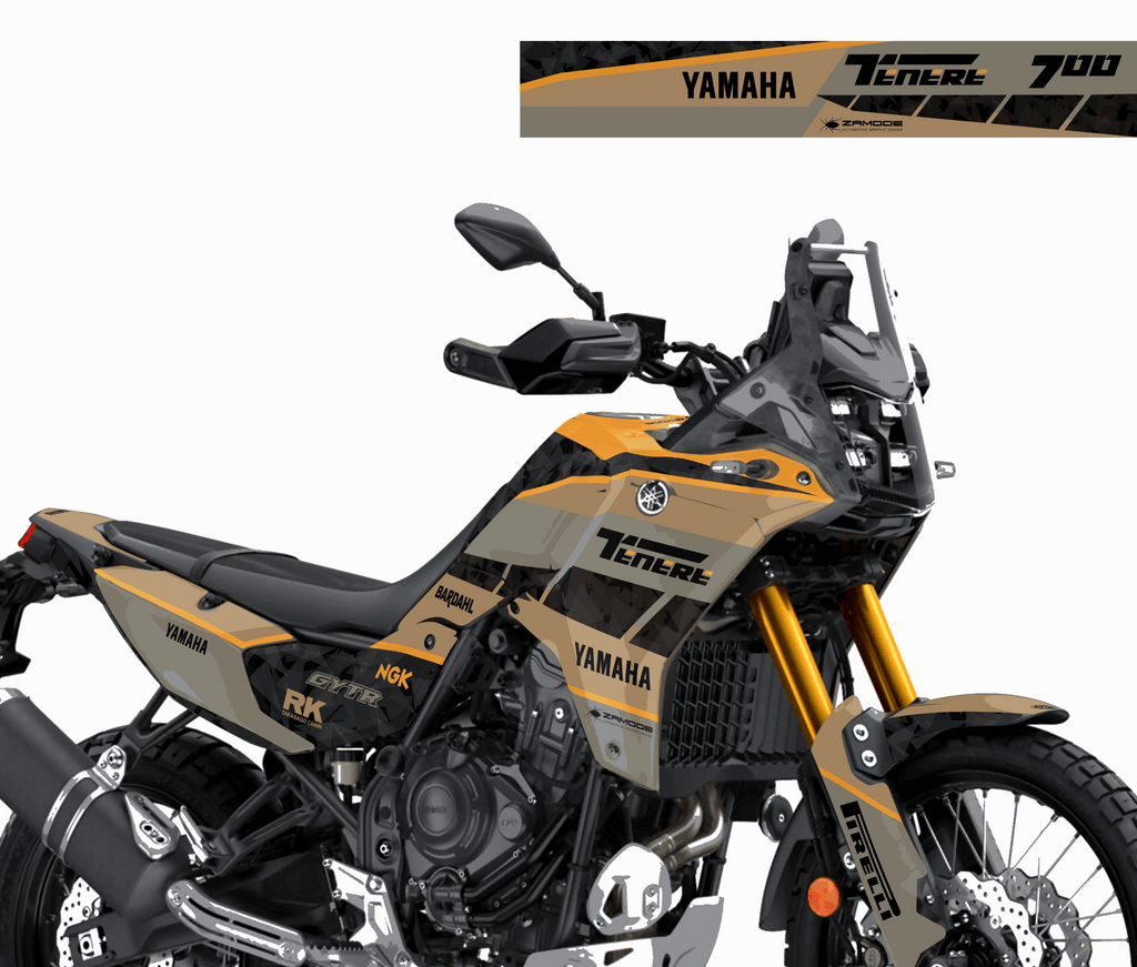 kit grafiche Yamaha Tenere 700 2025 Cammello