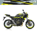 kit grafiche per mt 07 2014 - 2017 giallo grigio - Zamode