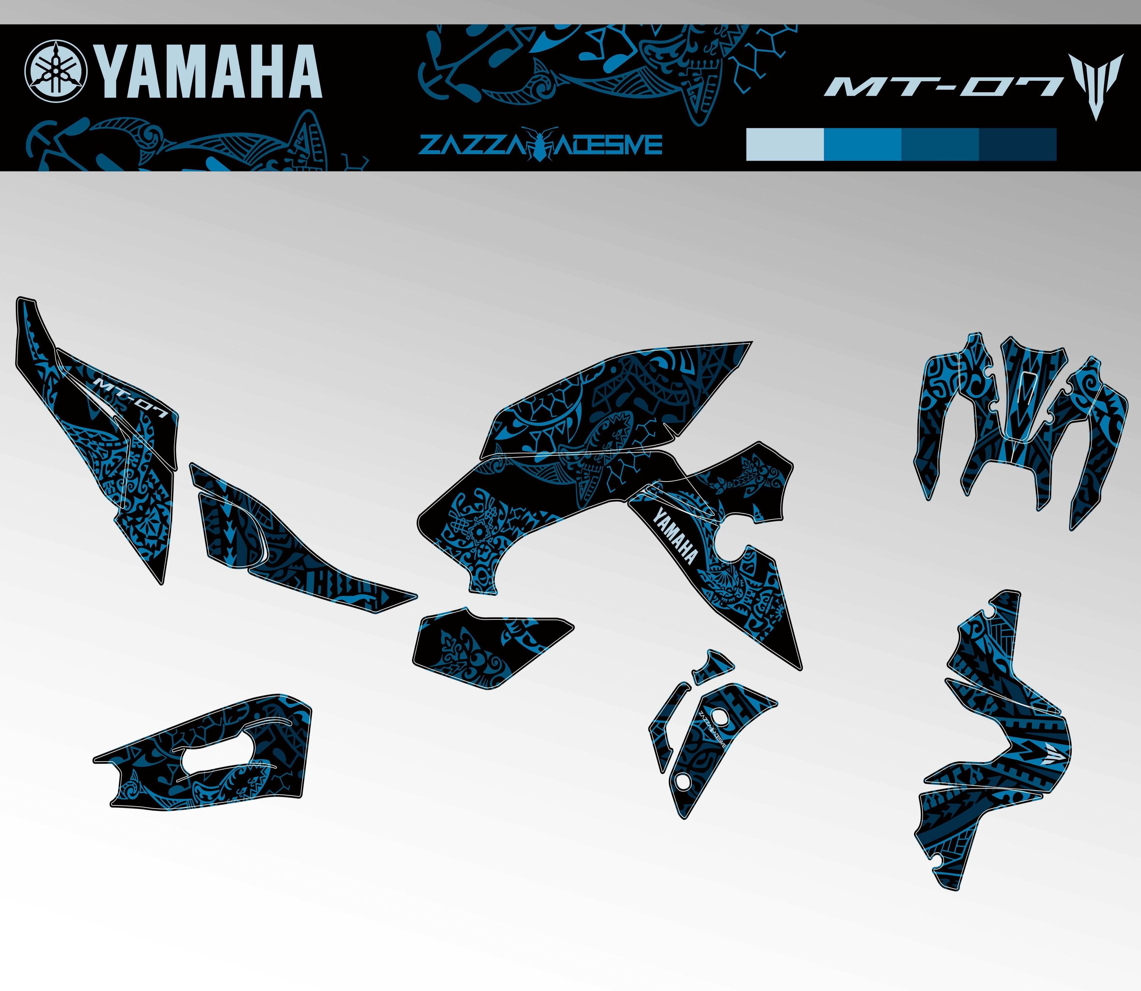 kit grafiche per mt 07 2021 - 2024 maori - Zamode