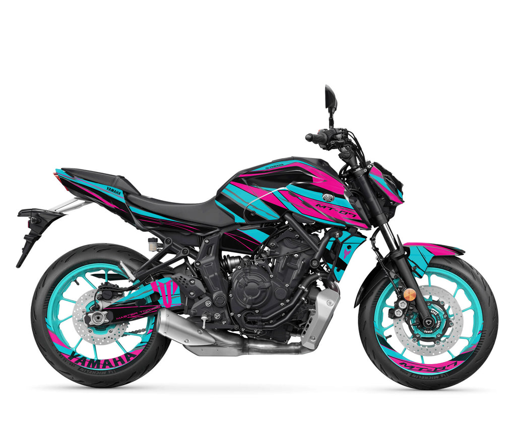 kit grafiche per mt 07 2021 - 2024 ciano magenta - Zamode