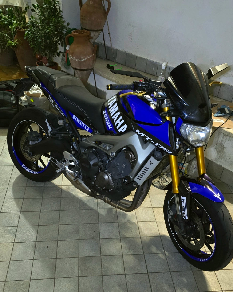 Graphic kit for MT 09 2013 - 2016 RACE BLUE