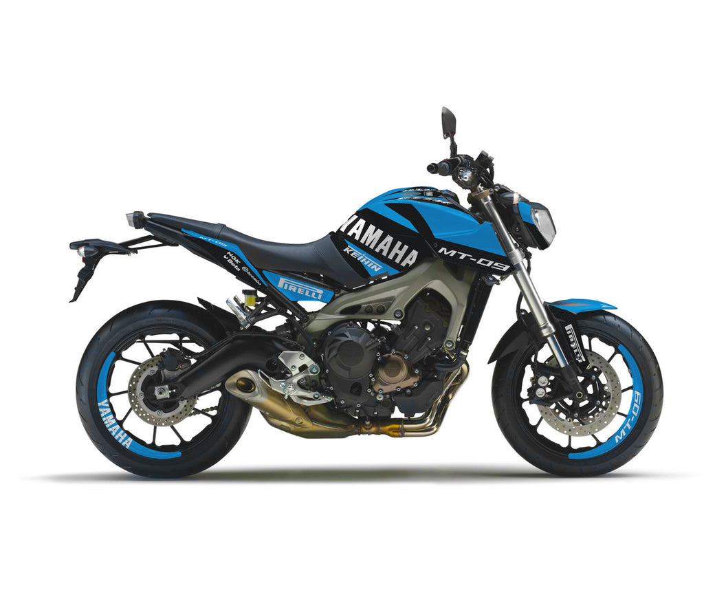 Kit gráfico para MT 09 2013 - 2016 RACE CYAN