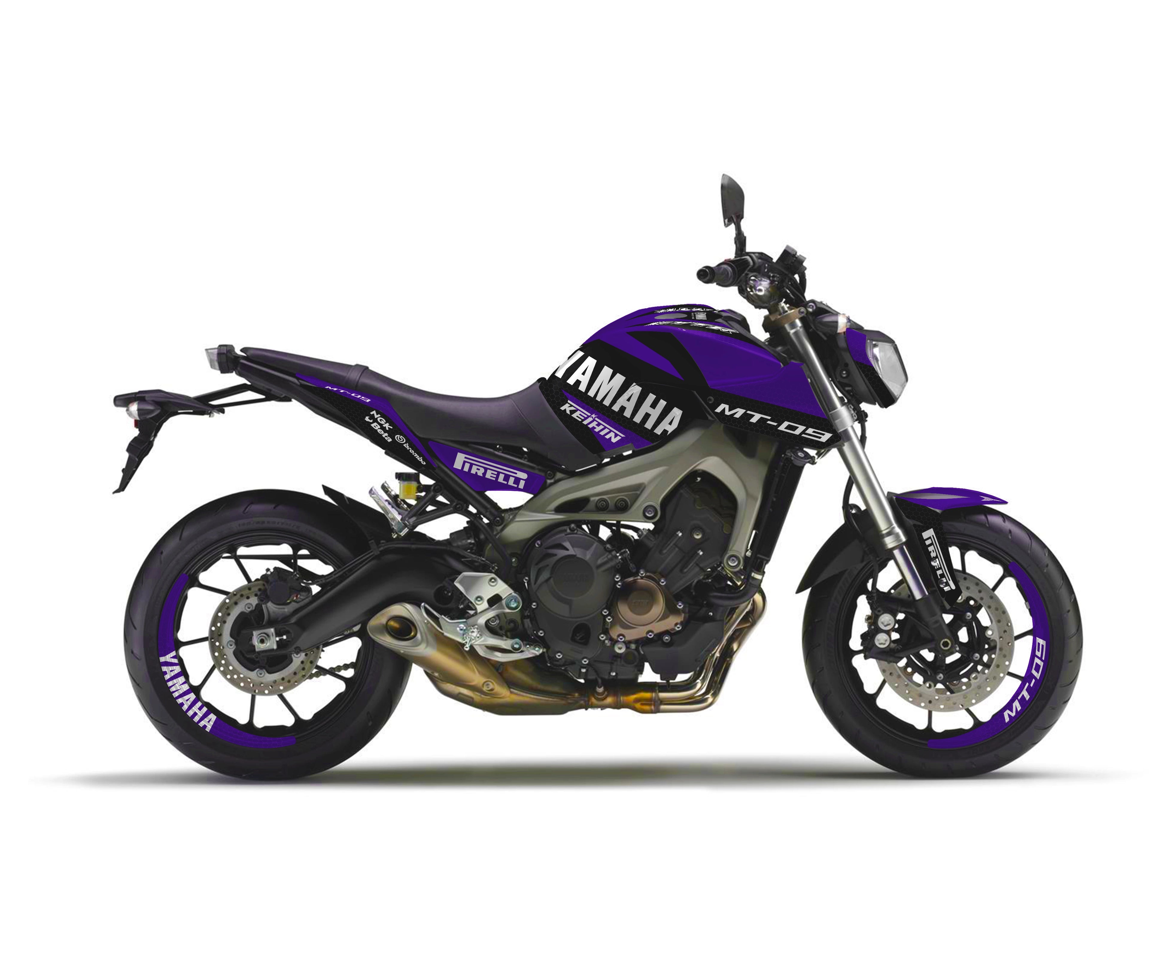Graphic kit for MT 09 2013 - 2016 RACE PURPLE