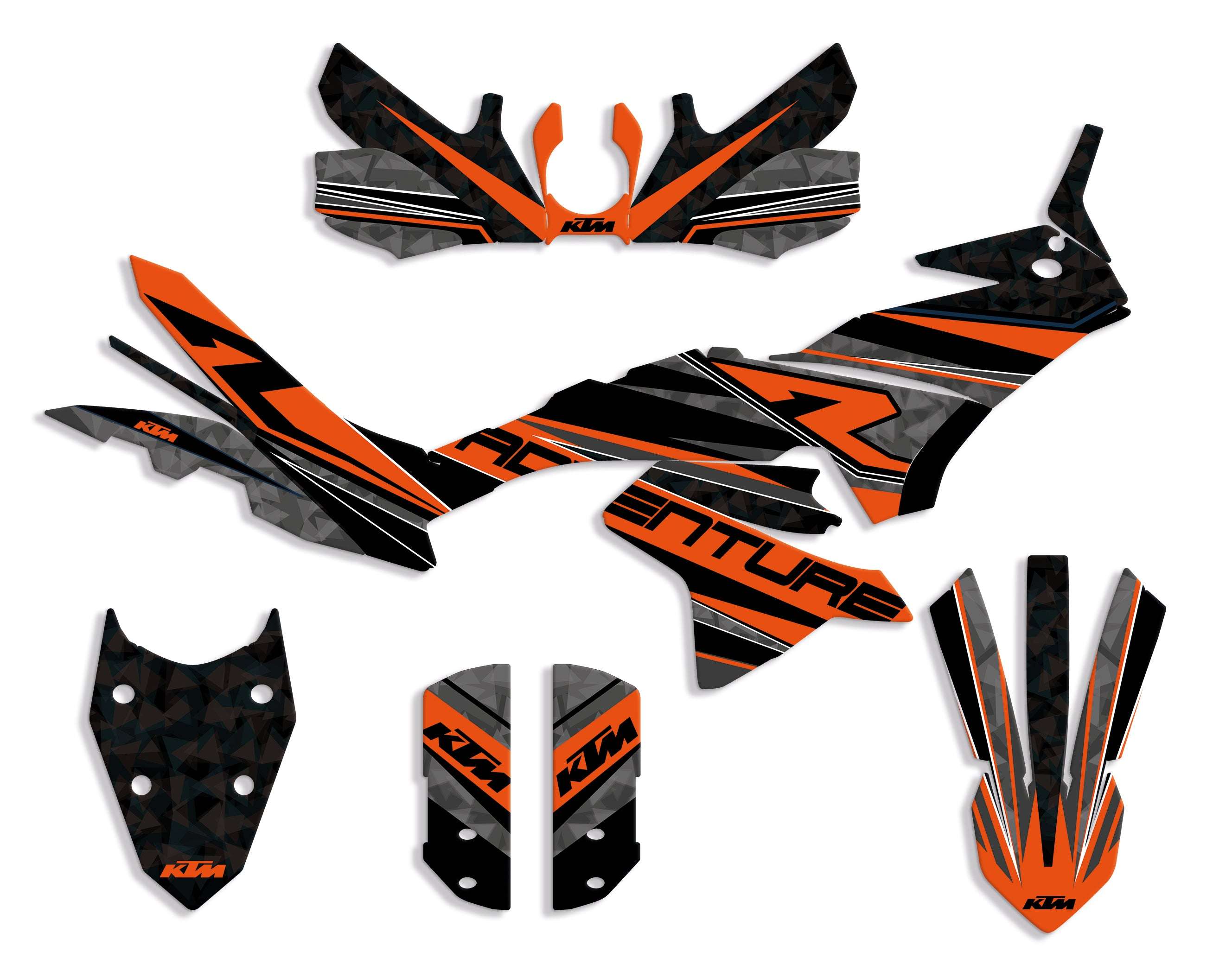 kit grafiche Adventure 890-790 r nero  2023 - 2025