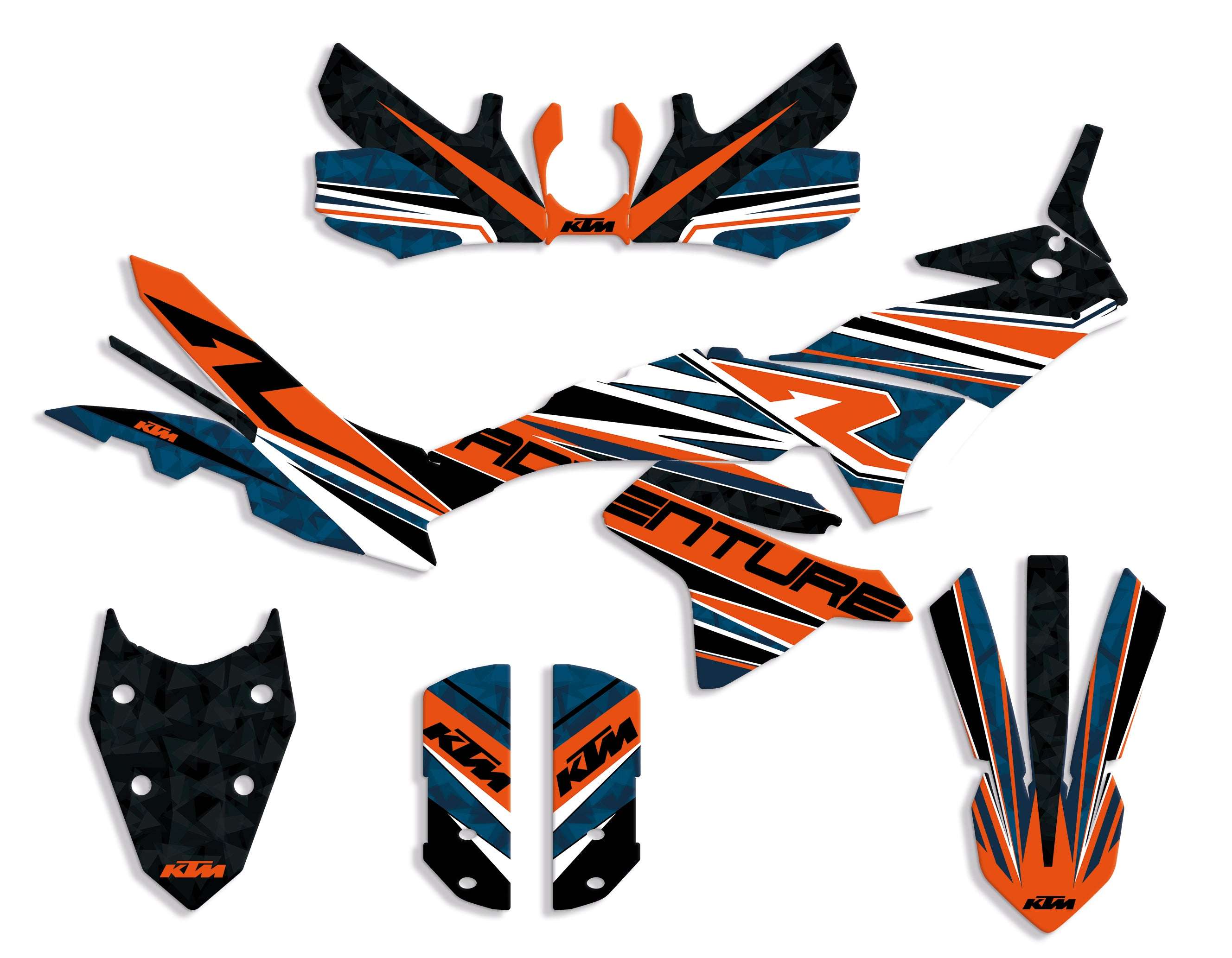 kit grafiche Adventure 890-790 r blu  2023-2025