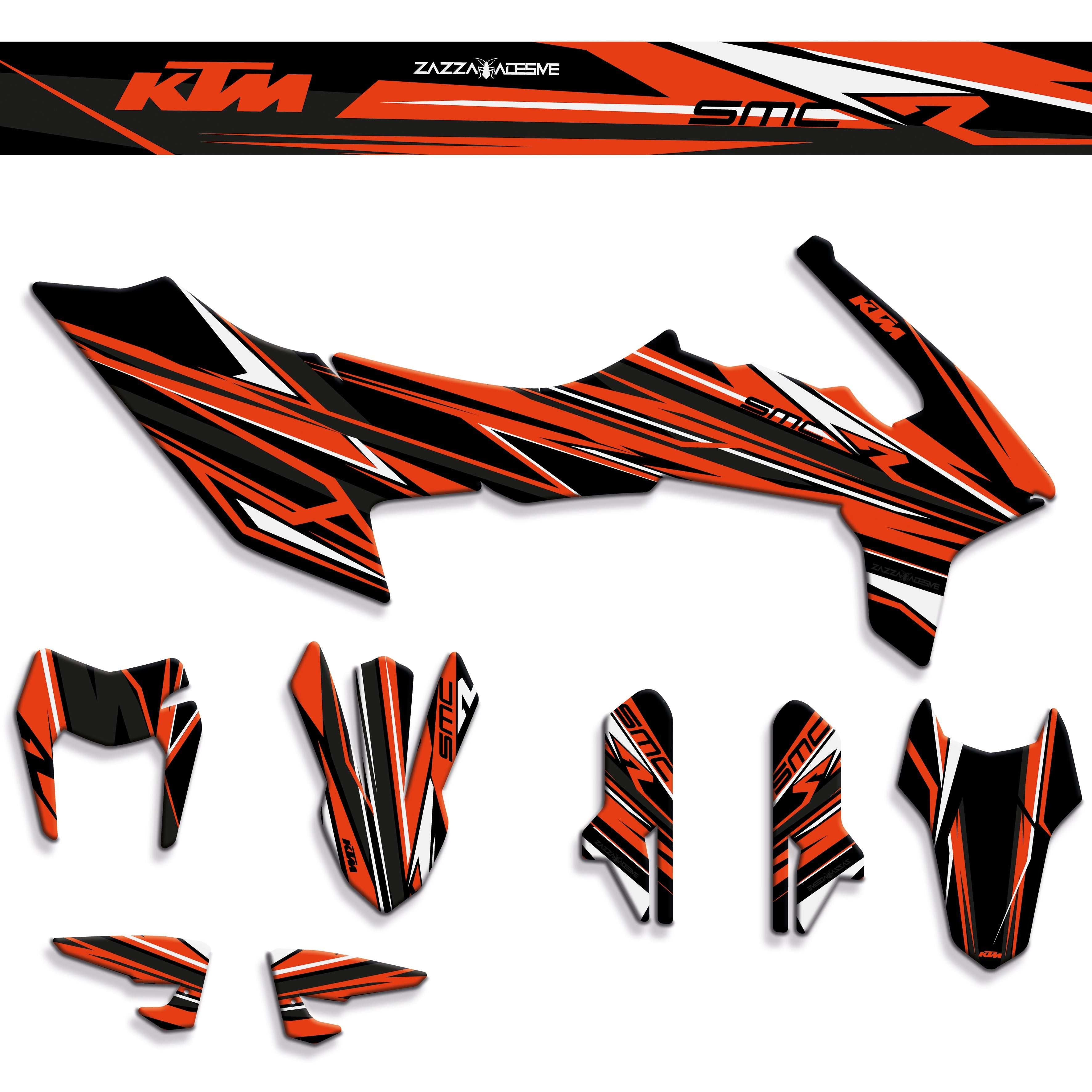 kit grafiche  KTM SMC-R 690 zad 3 2019 - 2024