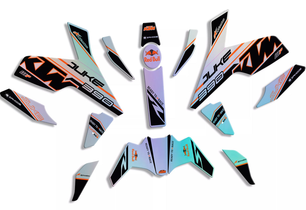 graphic kit for ktm duke 125 / 390 Artemis gray
