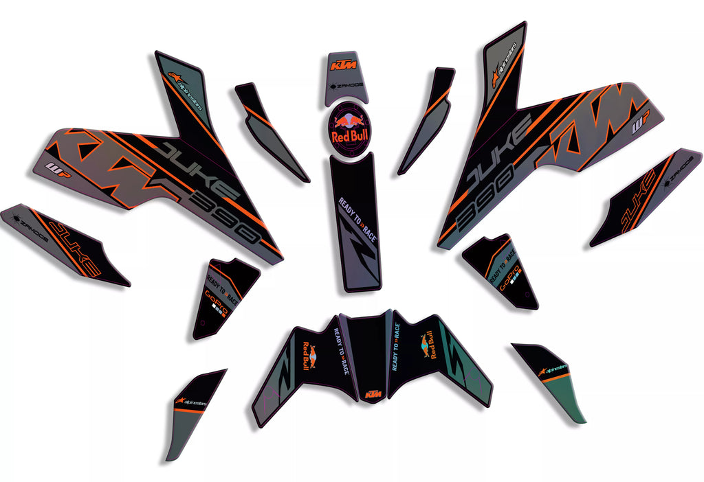 graphic kit for ktm duke 125 / 390 Artemis Black
