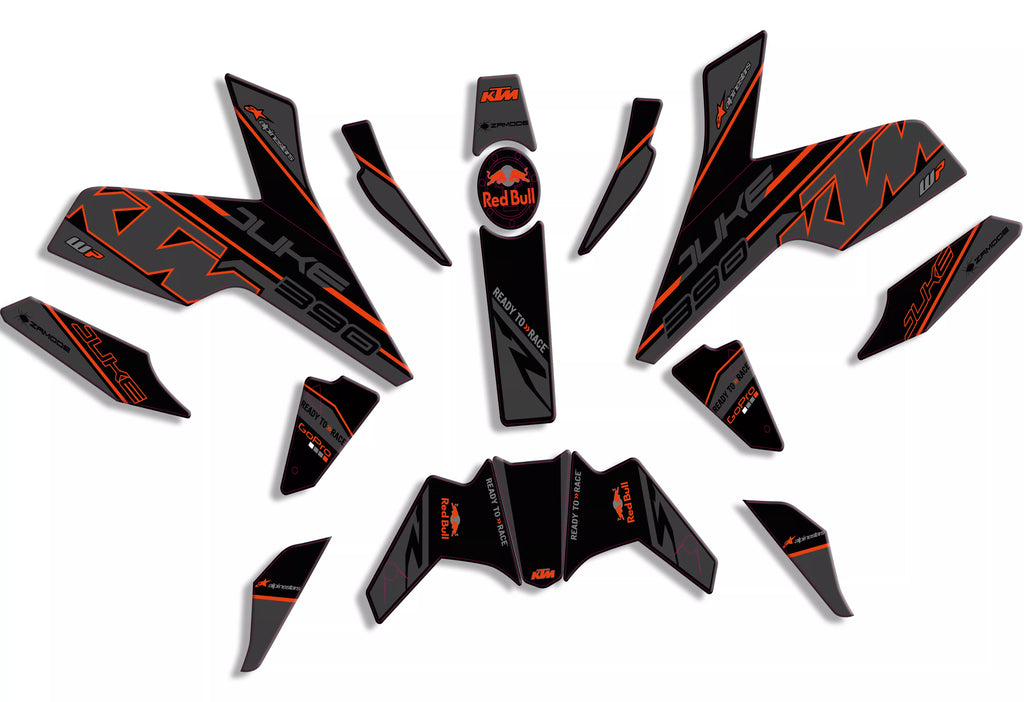 graphic kit for ktm duke 125 / 390 Artemis Black