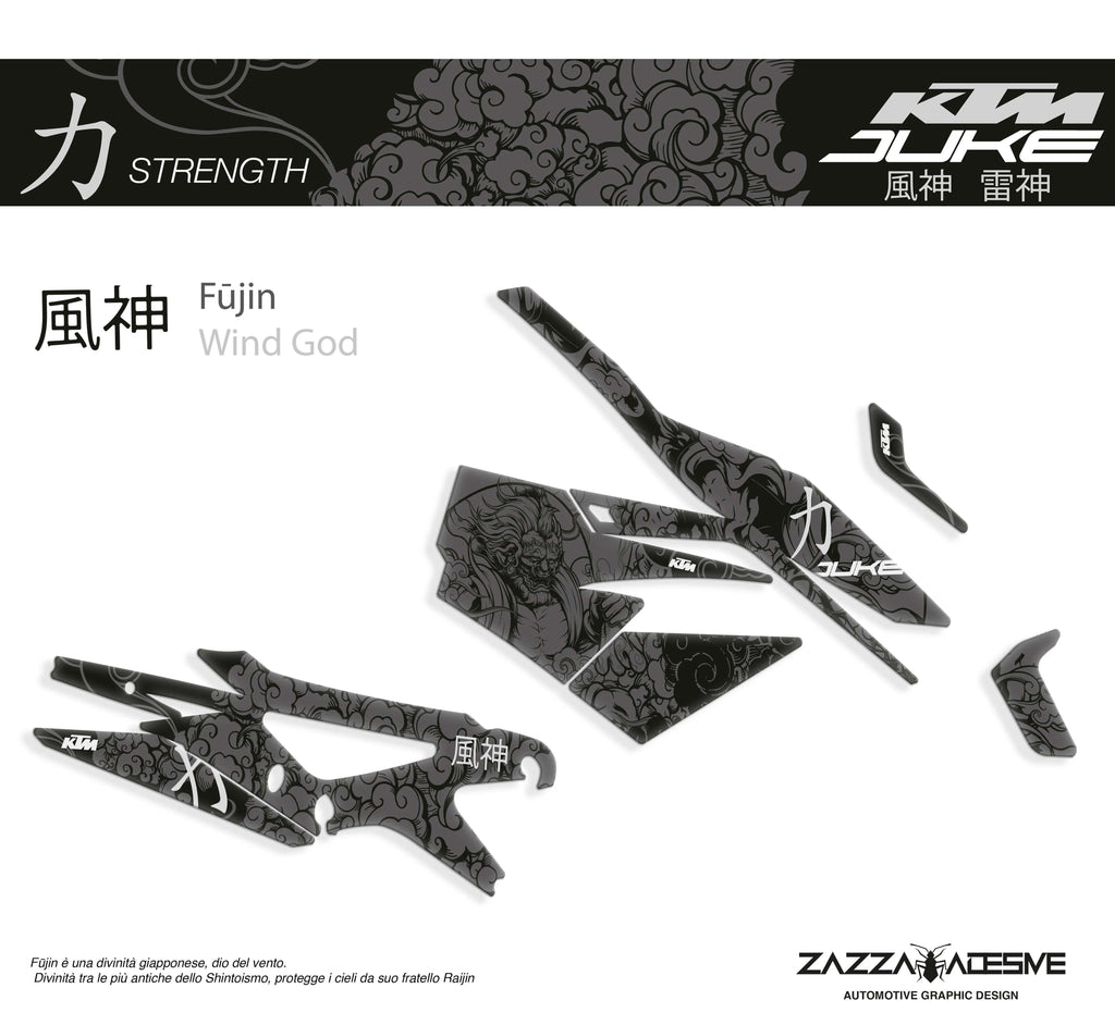 kit grafiche per ktm duke 790  / 890 Fūjin Raijin