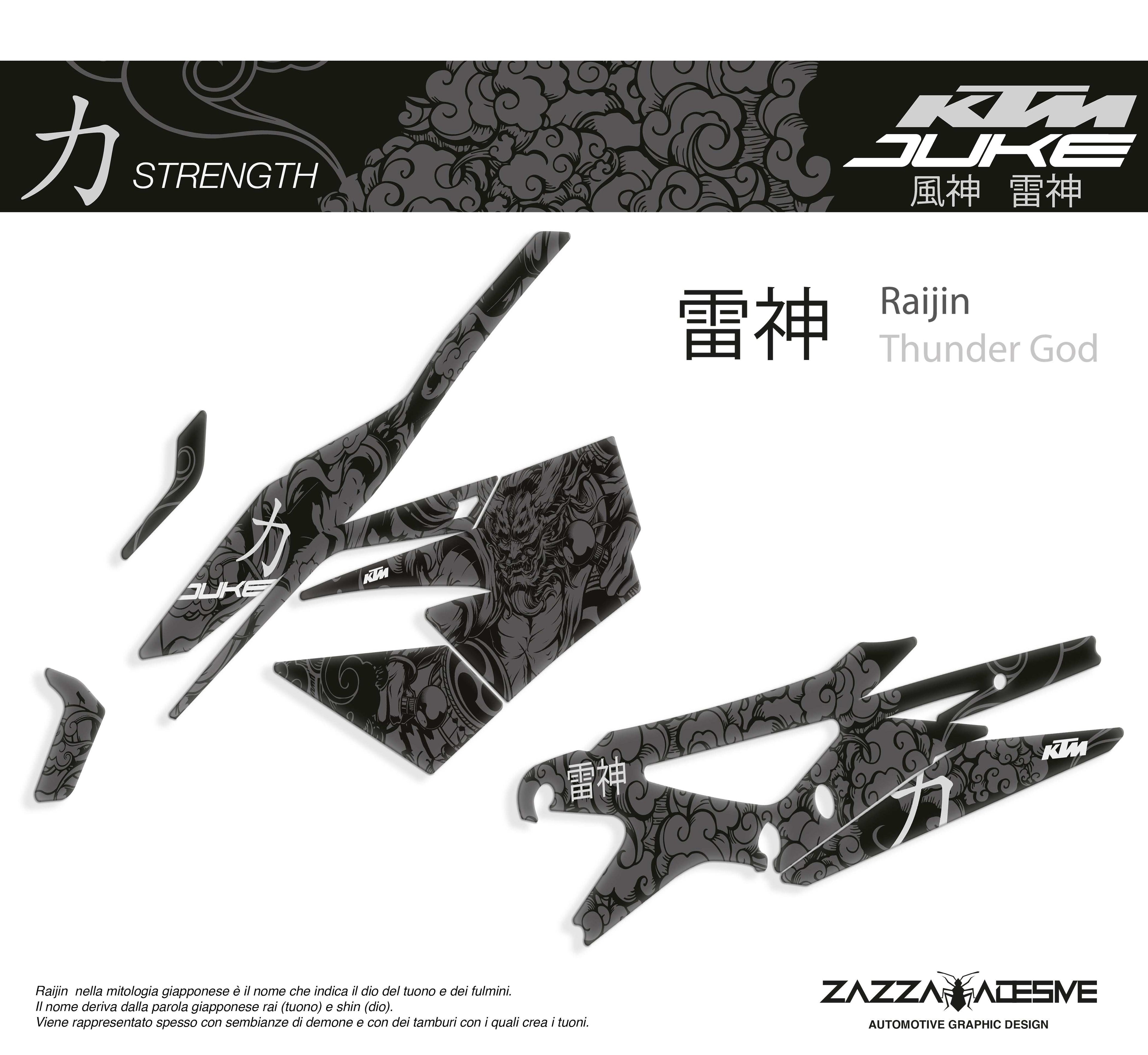 kit grafiche per ktm duke 790  / 890 Fūjin Raijin