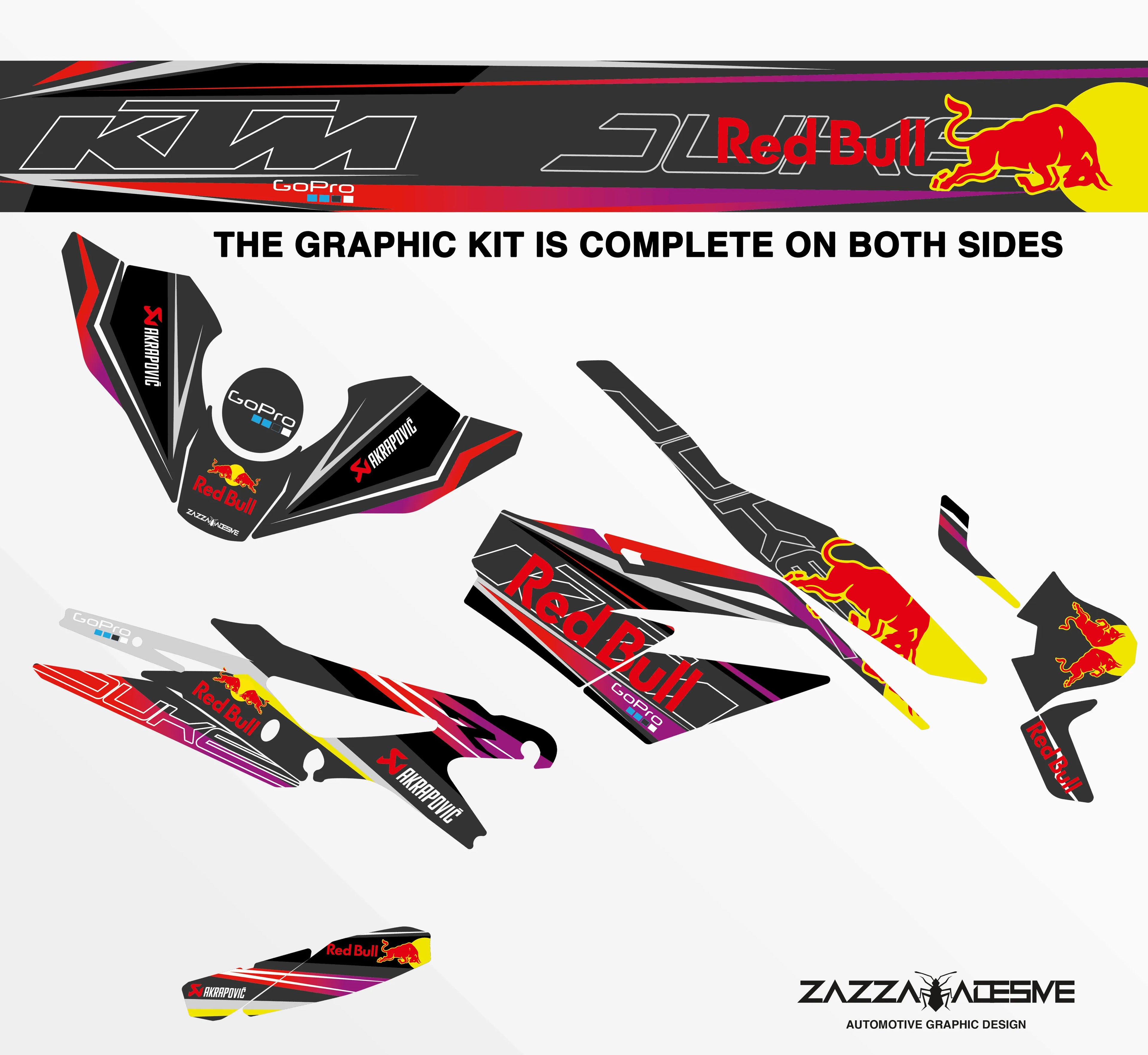 kit grafiche per ktm duke 790  / 890 Rb Grigio Viola