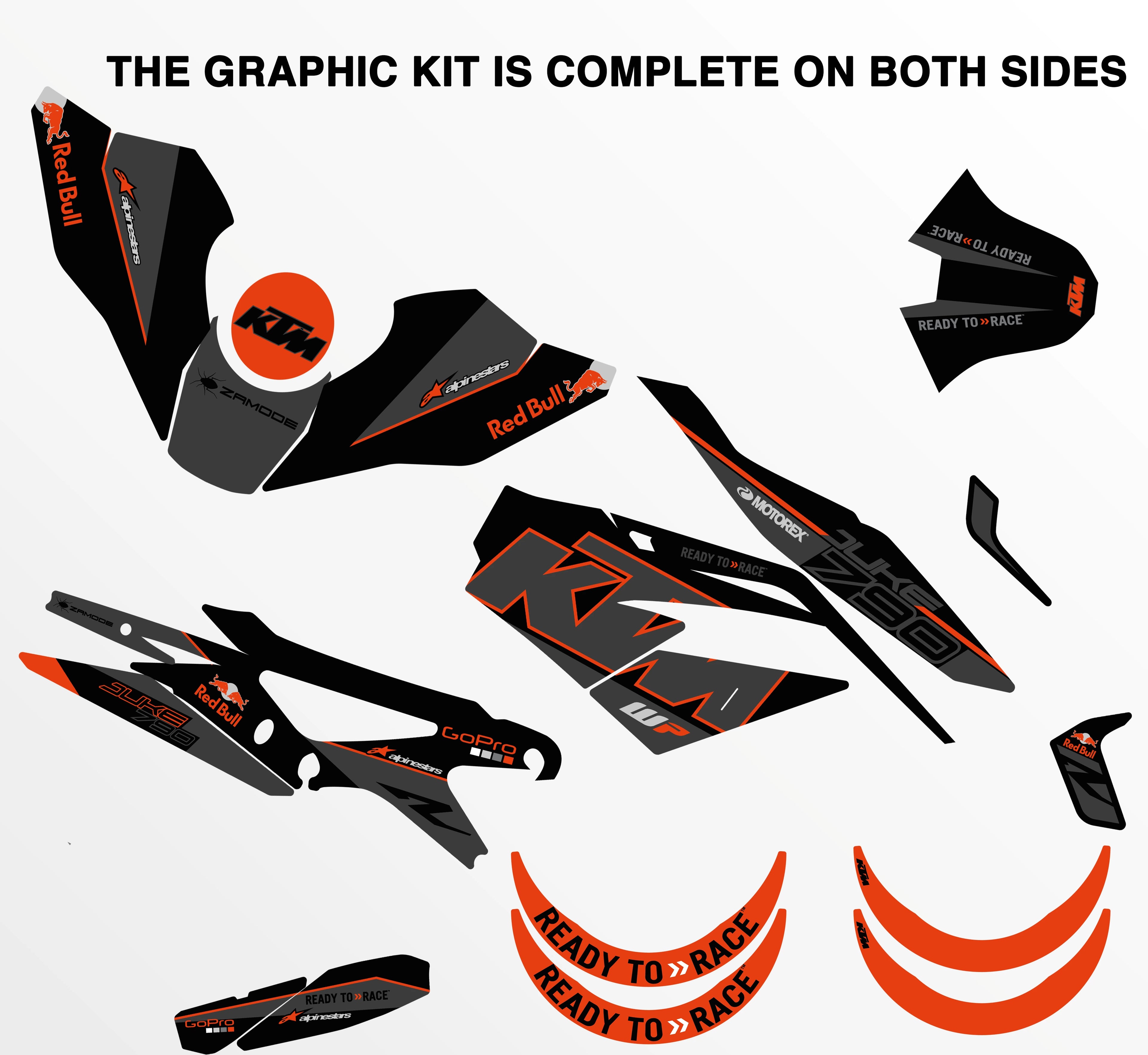 kit grafiche per ktm duke 790 black