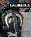 Headlight darkening films for KTM Duke 125 390