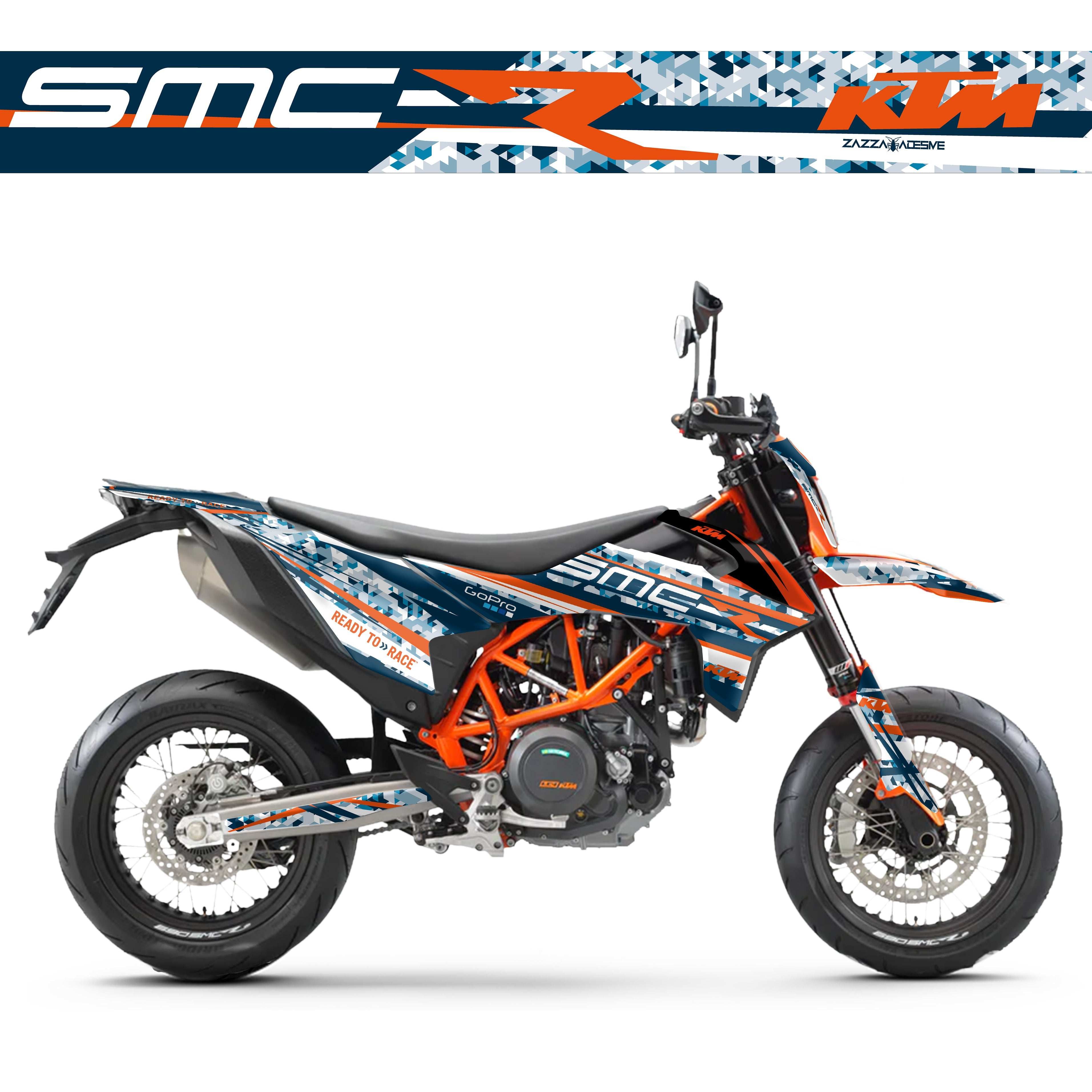 kit grafiche  KTM SMC-R 690 blu camo 2019 - 2024