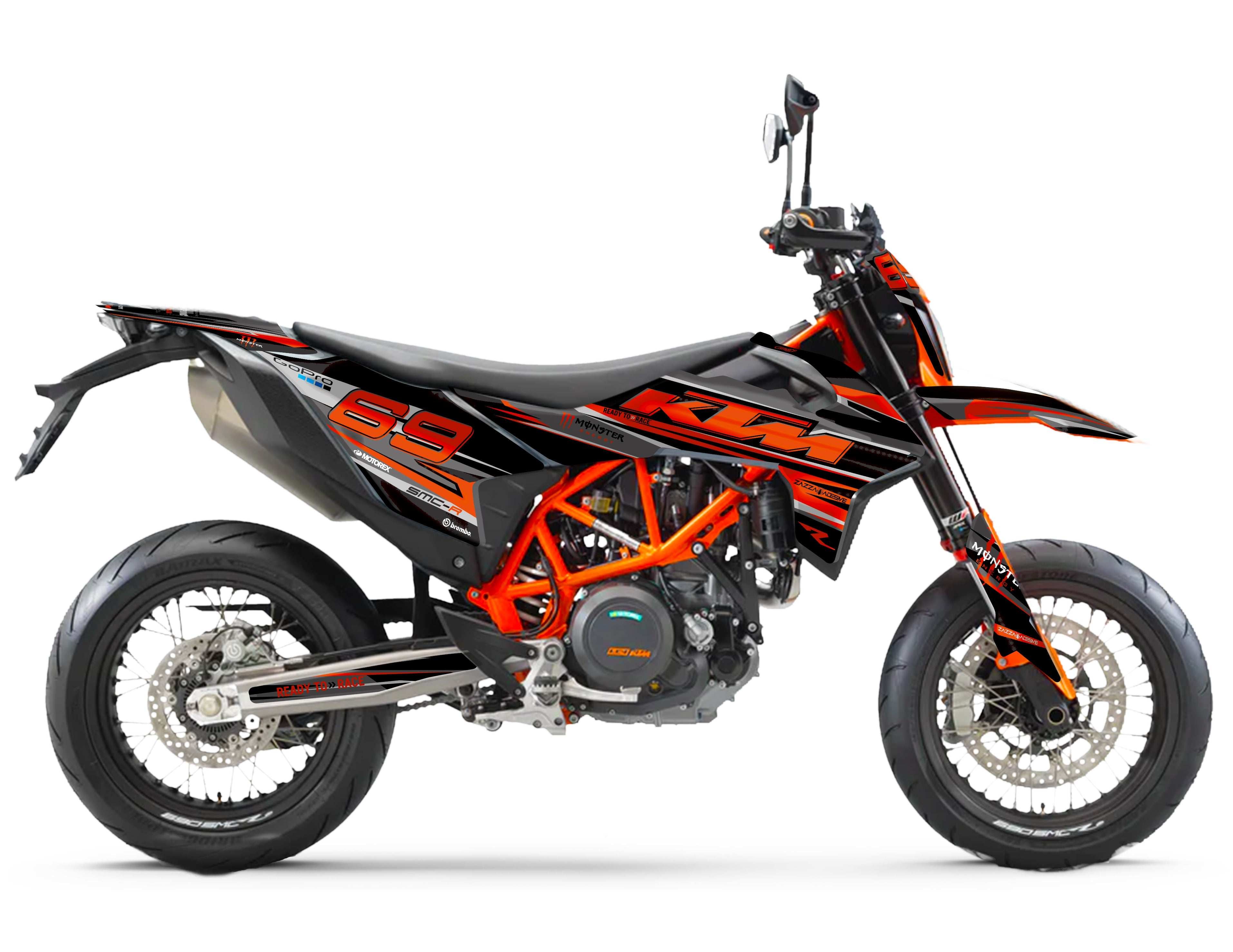 kit grafiche  KTM SMC-R 690 nero 2019 - 2024