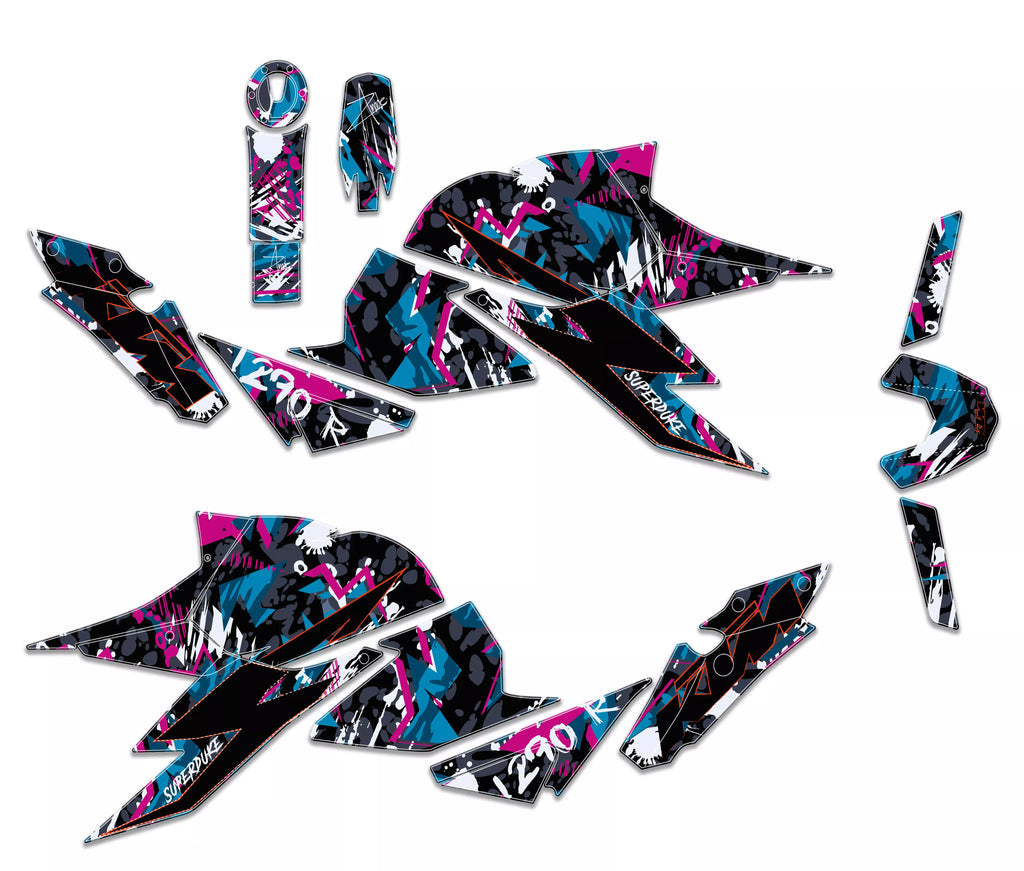 kit grafiche KTM superduke 1290 r URBAN MAGENTA