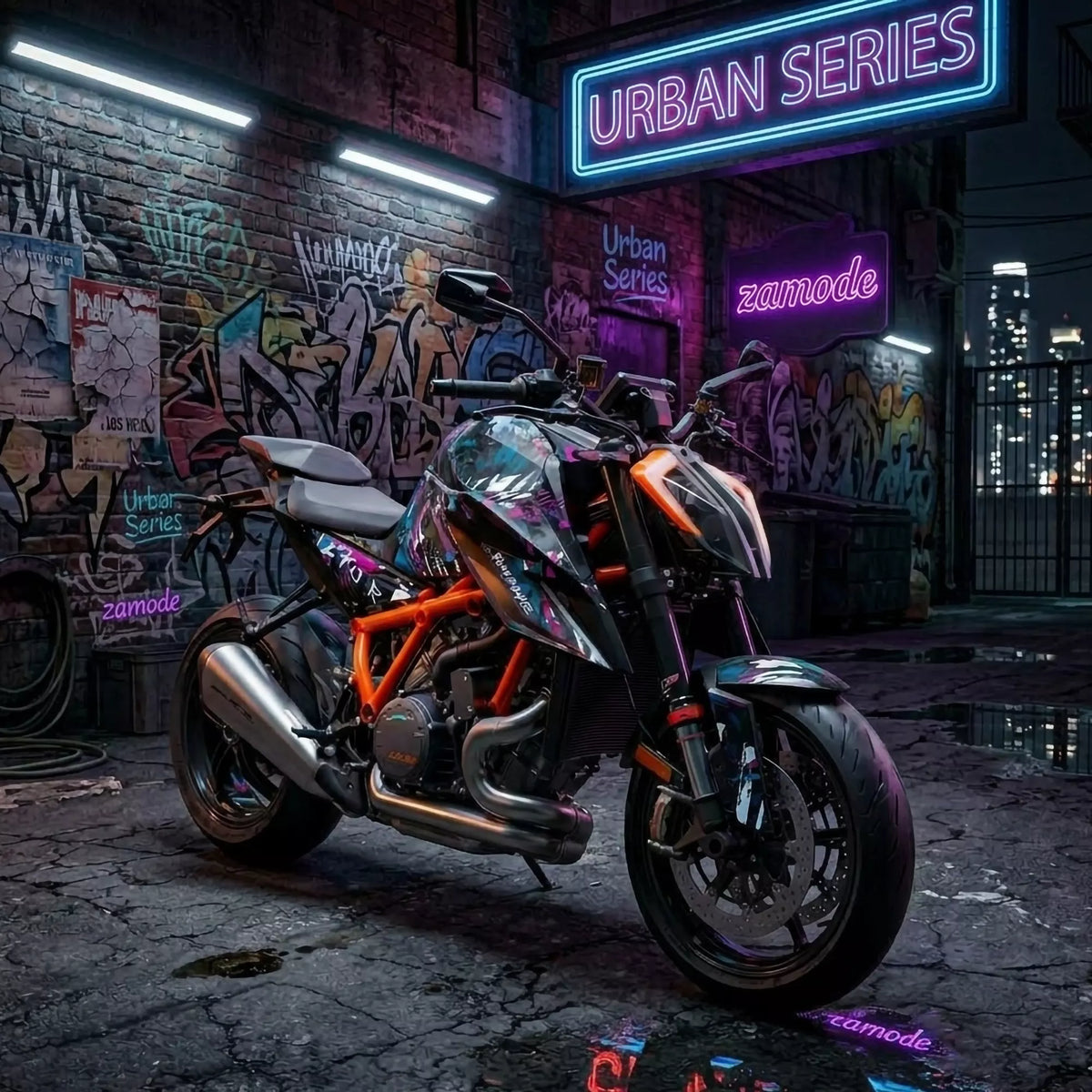 kit grafiche KTM superduke 1290 r URBAN MAGENTA