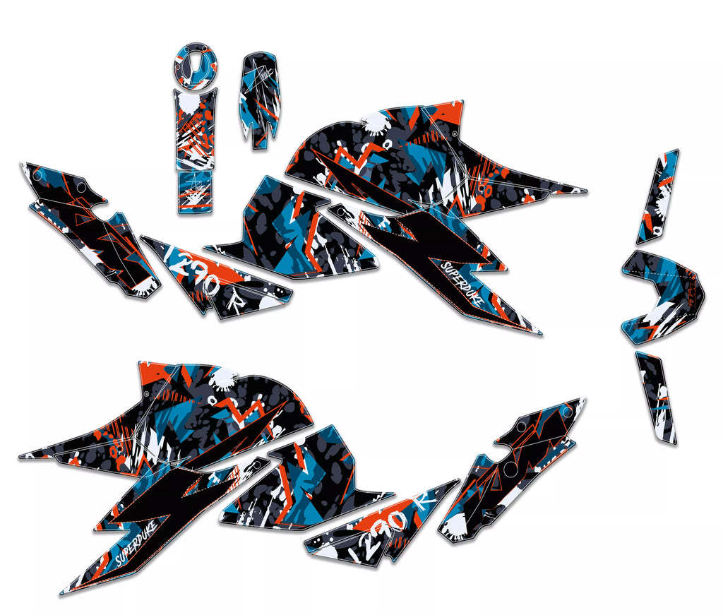 kit grafiche KTM superduke 1290 r URBAN ORANGE
