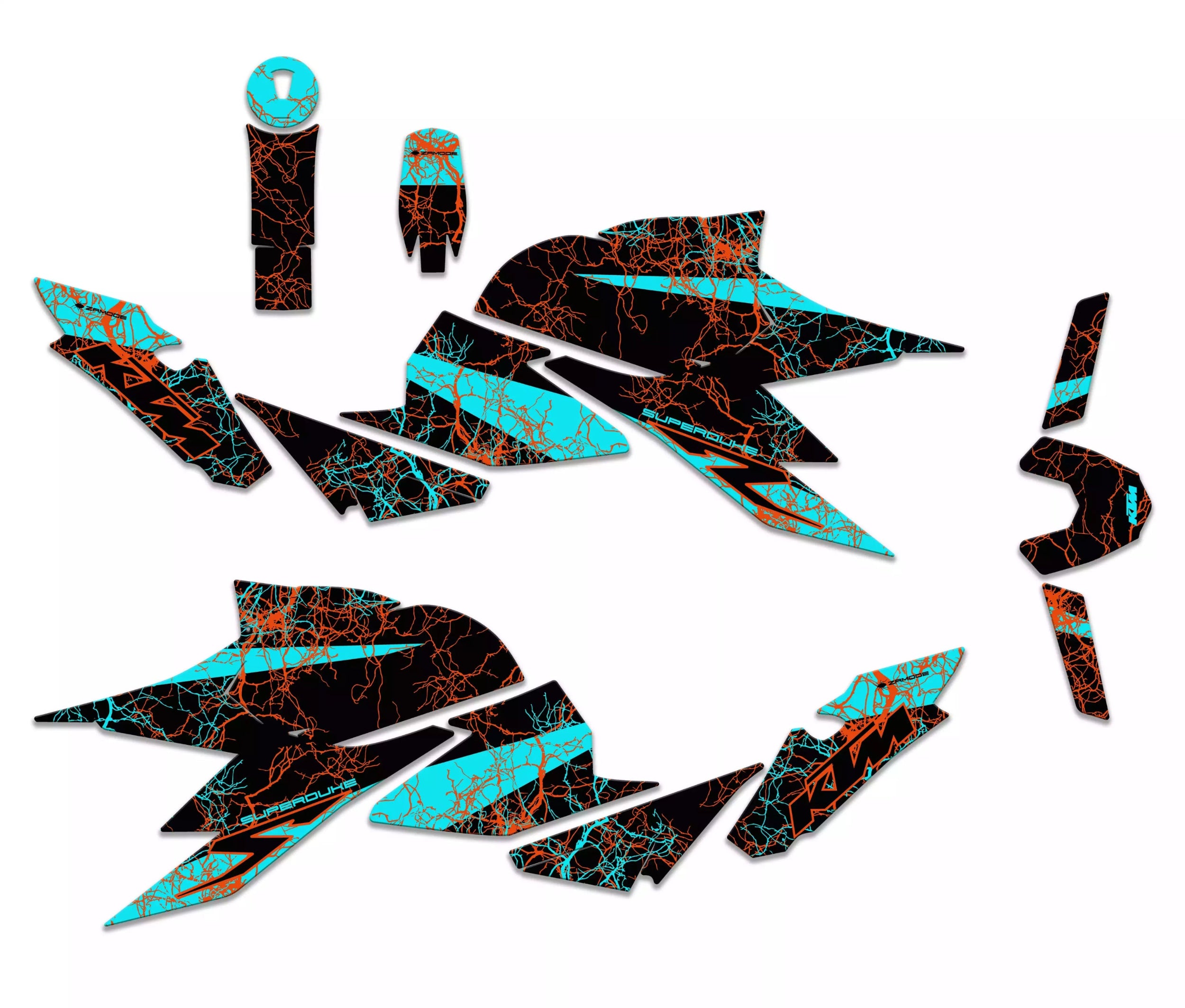 superduke 1290 r orange roots graphics kit