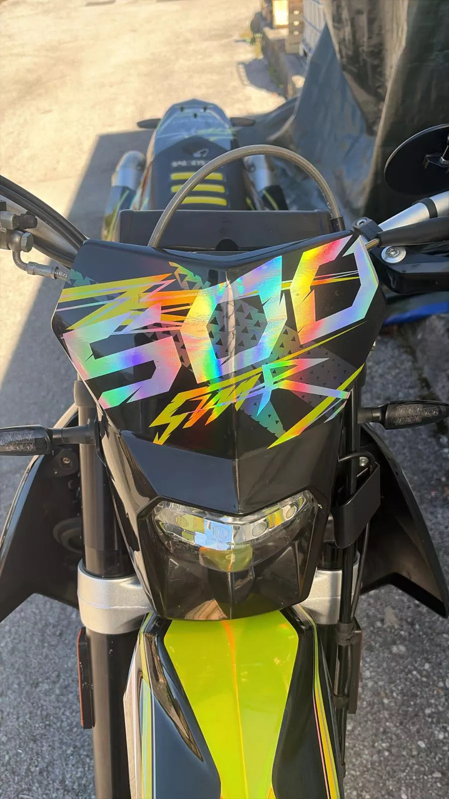 Graphics kit for Swm SM 500 R crazy yellow