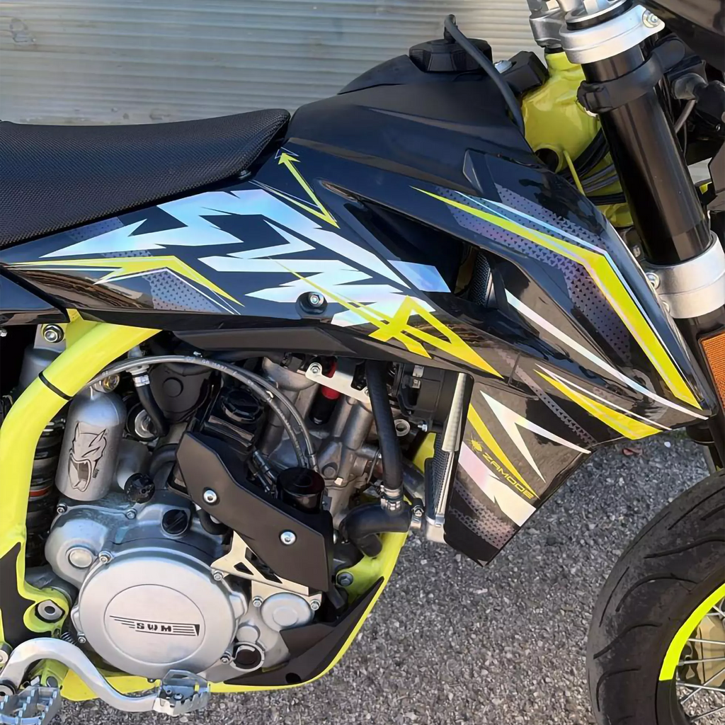 Graphics kit for Swm SM 500 R crazy yellow