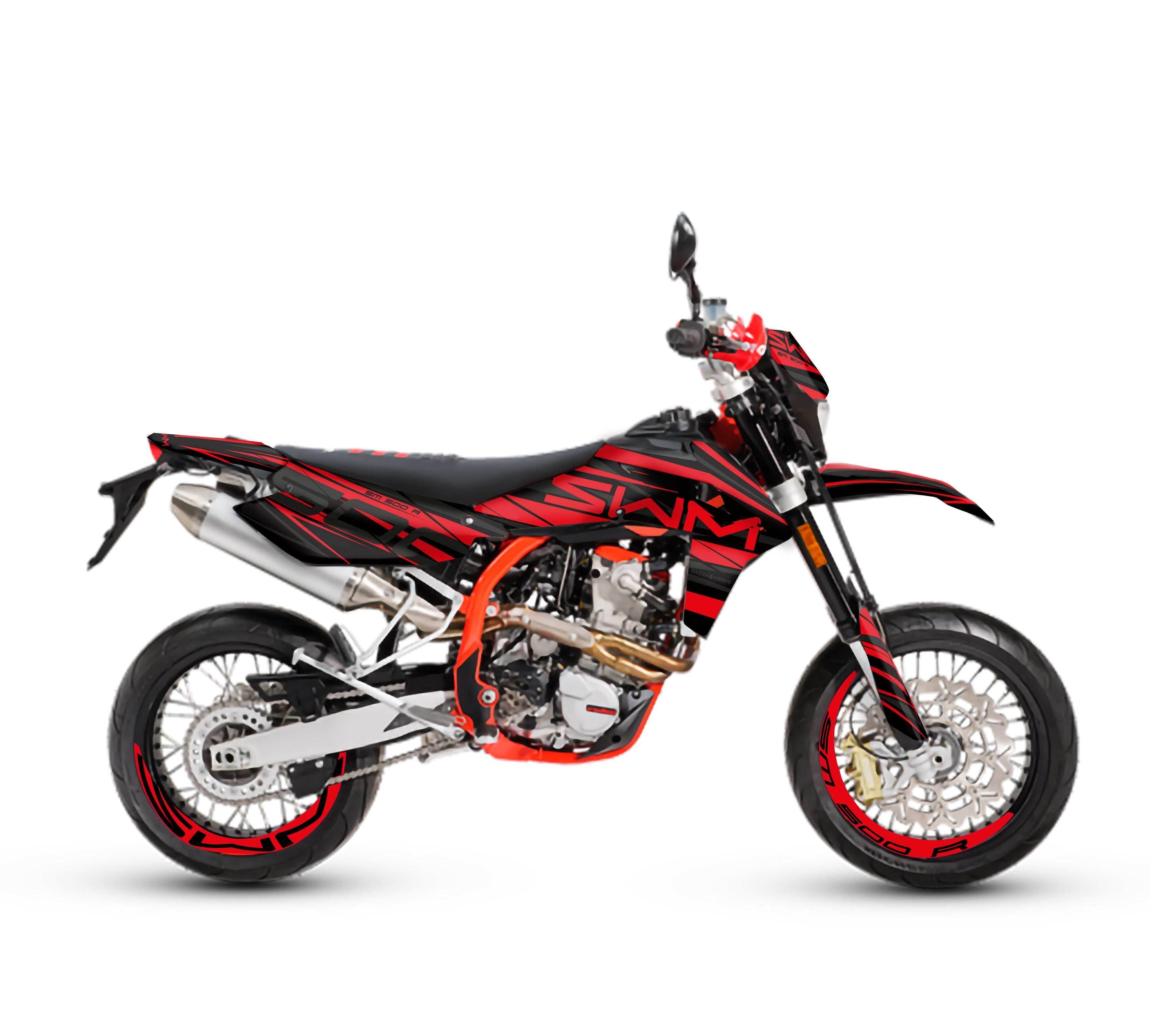 kit grafiche per Swm SM 500 R rossa - Zamode