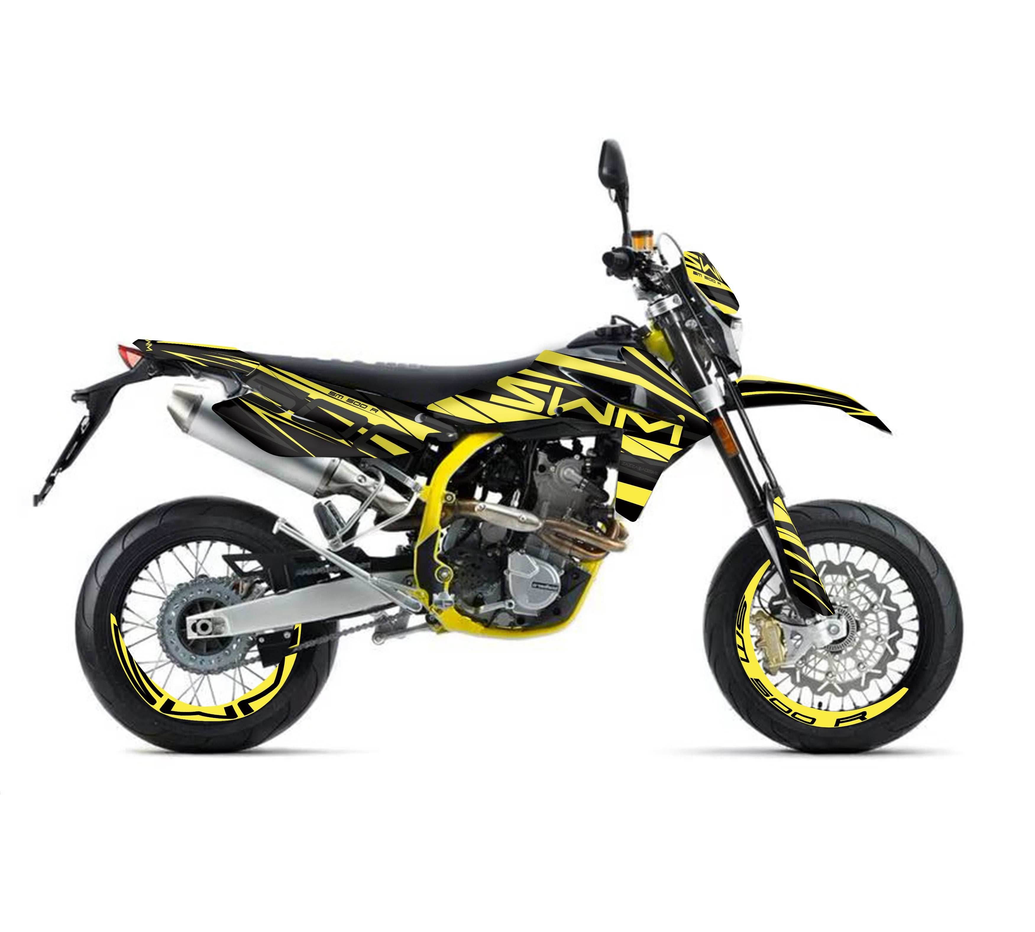 kit grafiche per Swm SM 500 R gialla - Zamode