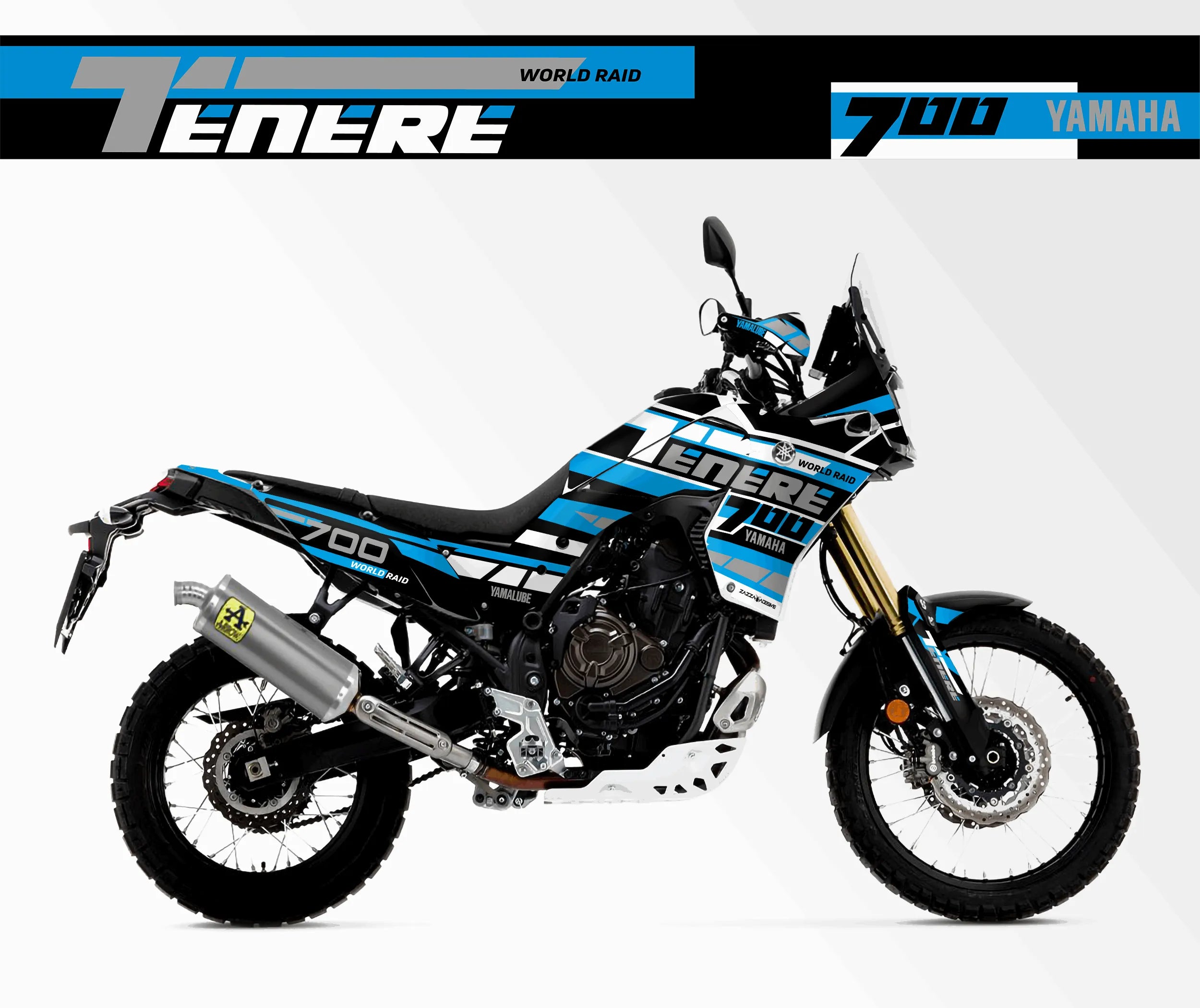 kit grafiche Yamaha Tenere 700 AZZURRO BIANCO