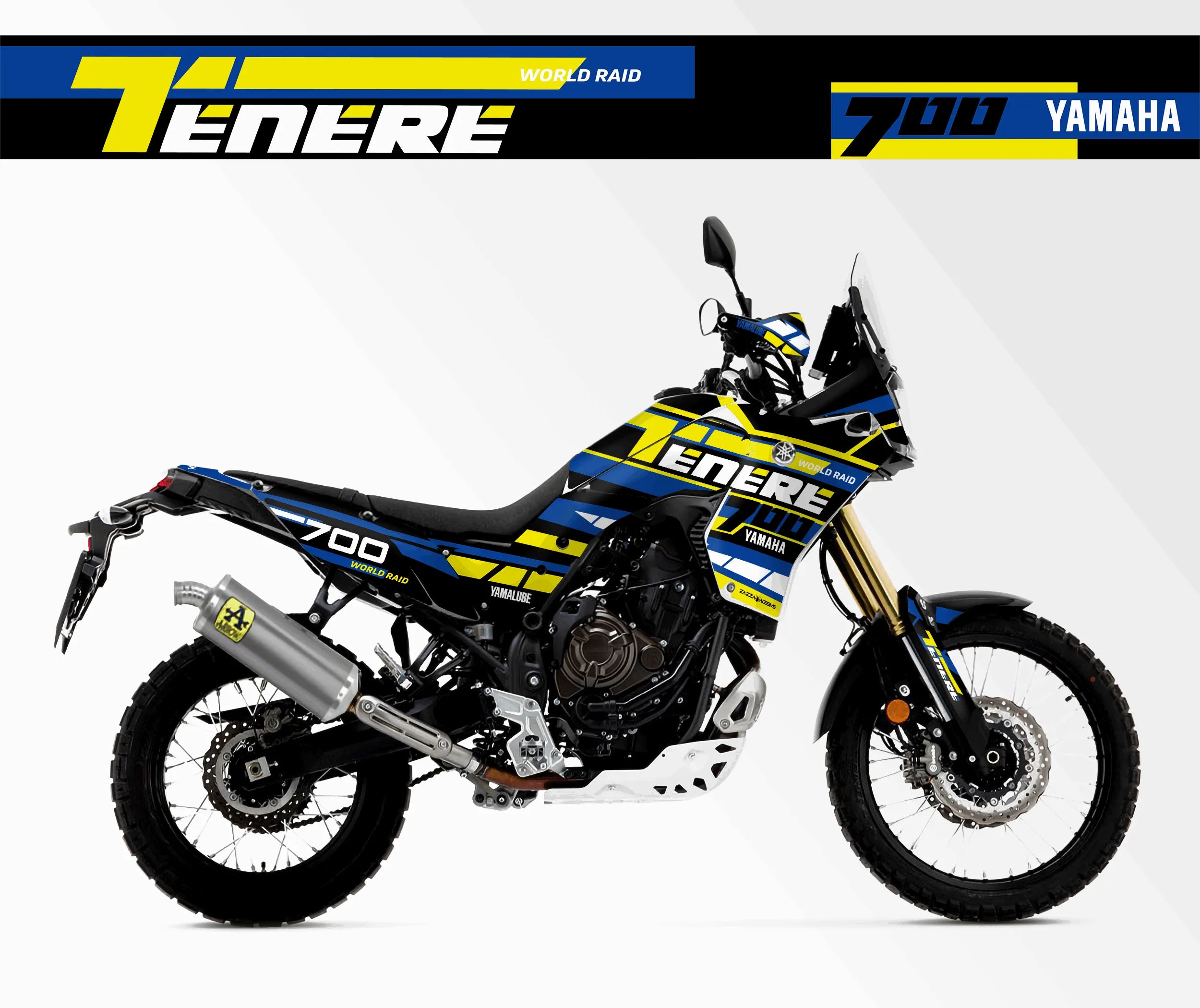 kit grafiche Yamaha Tenere 700 BLU GIALLO