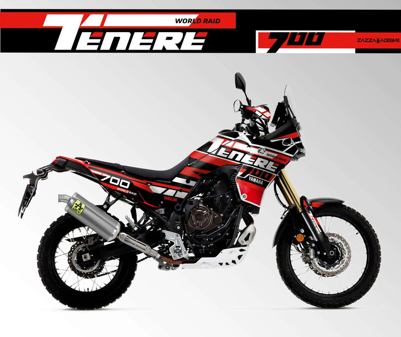 kit grafiche Yamaha Tenere 700 BIANCO ROSSO