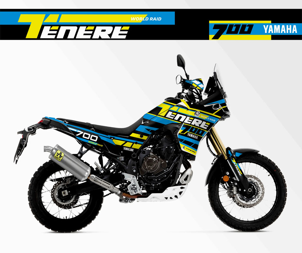 kit grafiche Yamaha Tenere 700 AZZURRO GIALLO