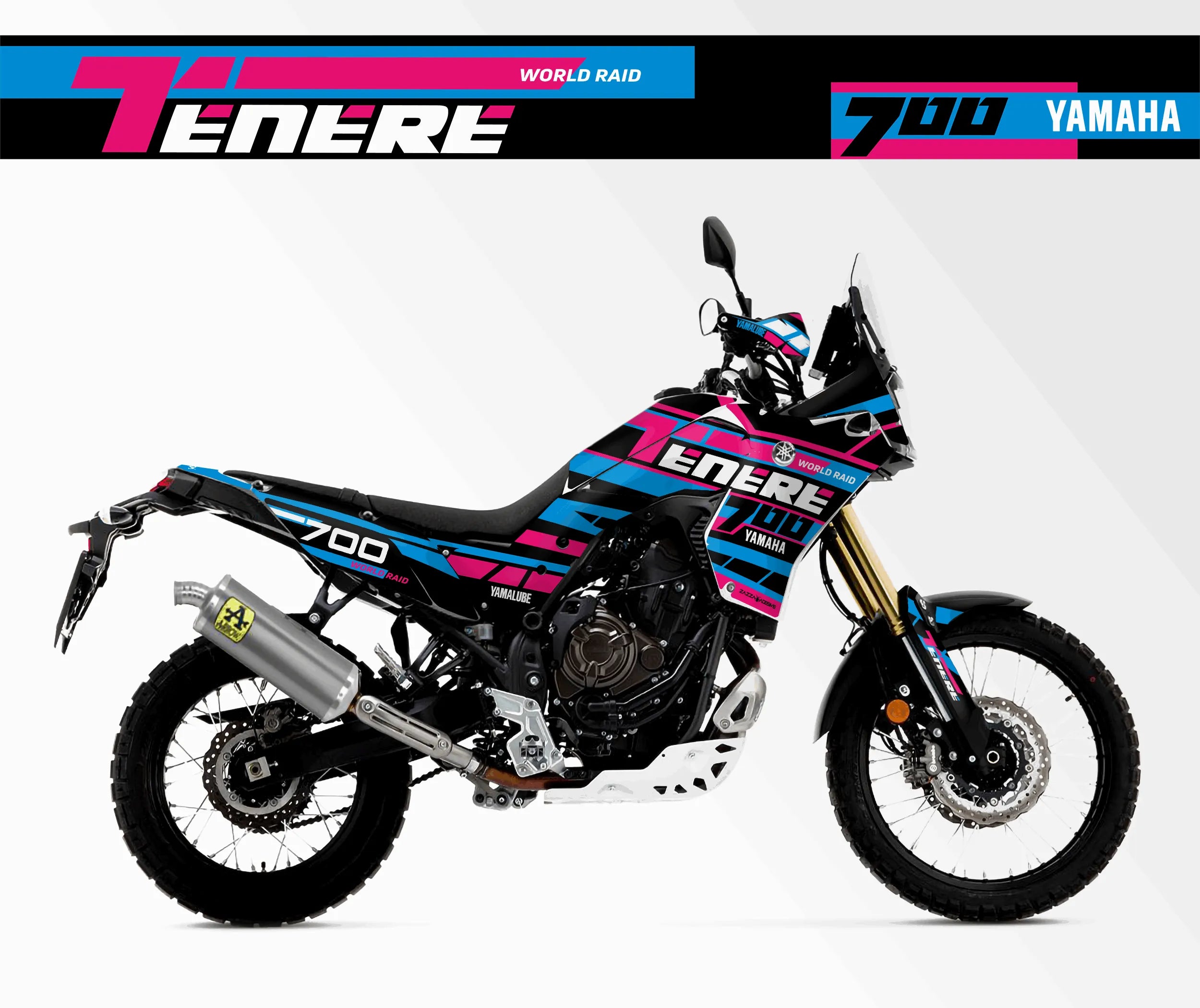 kit grafiche Yamaha Tenere 700 AZZURRO MAGENTA