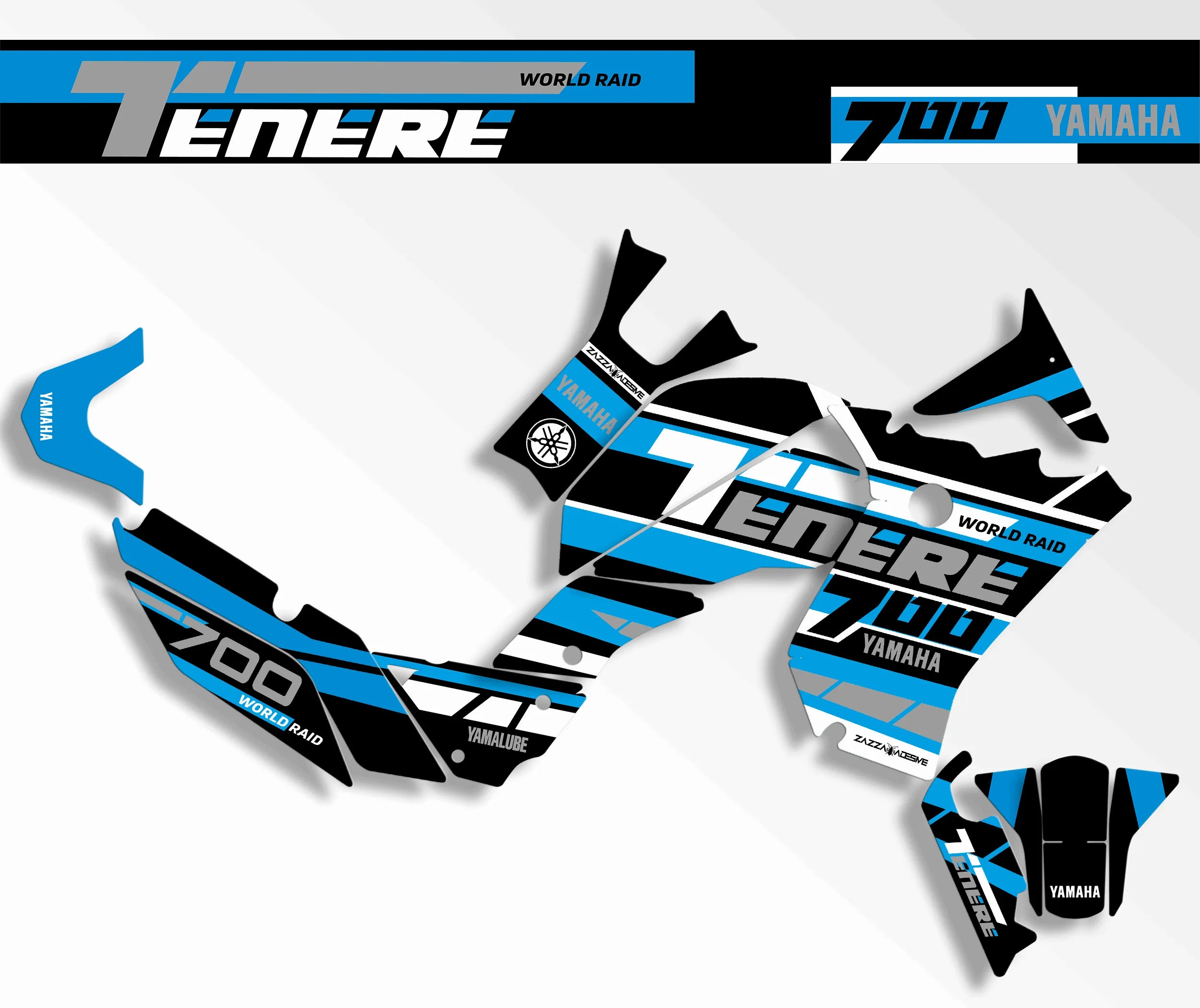 kit grafiche Yamaha Tenere 700 AZZURRO BIANCO