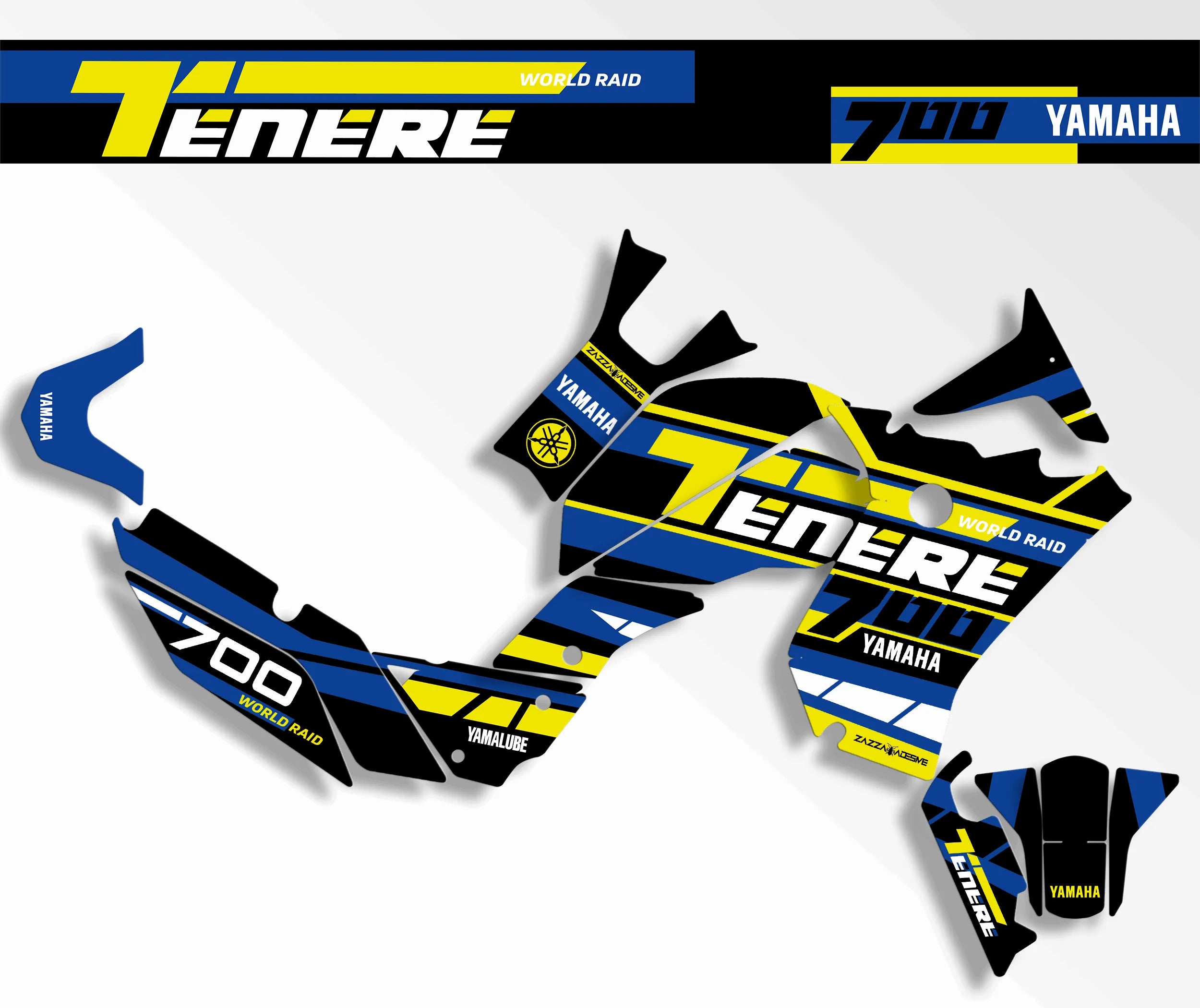 kit grafiche Yamaha Tenere 700 BLU GIALLO