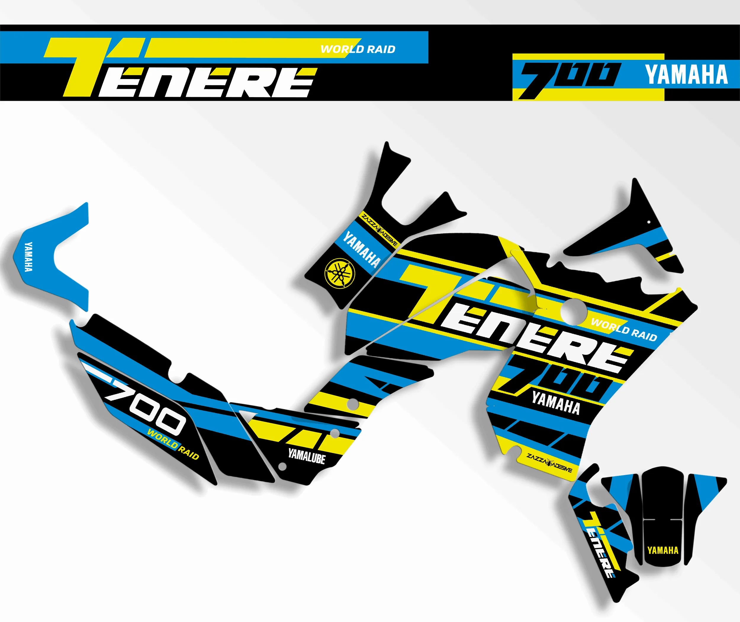 kit grafiche Yamaha Tenere 700 AZZURRO GIALLO