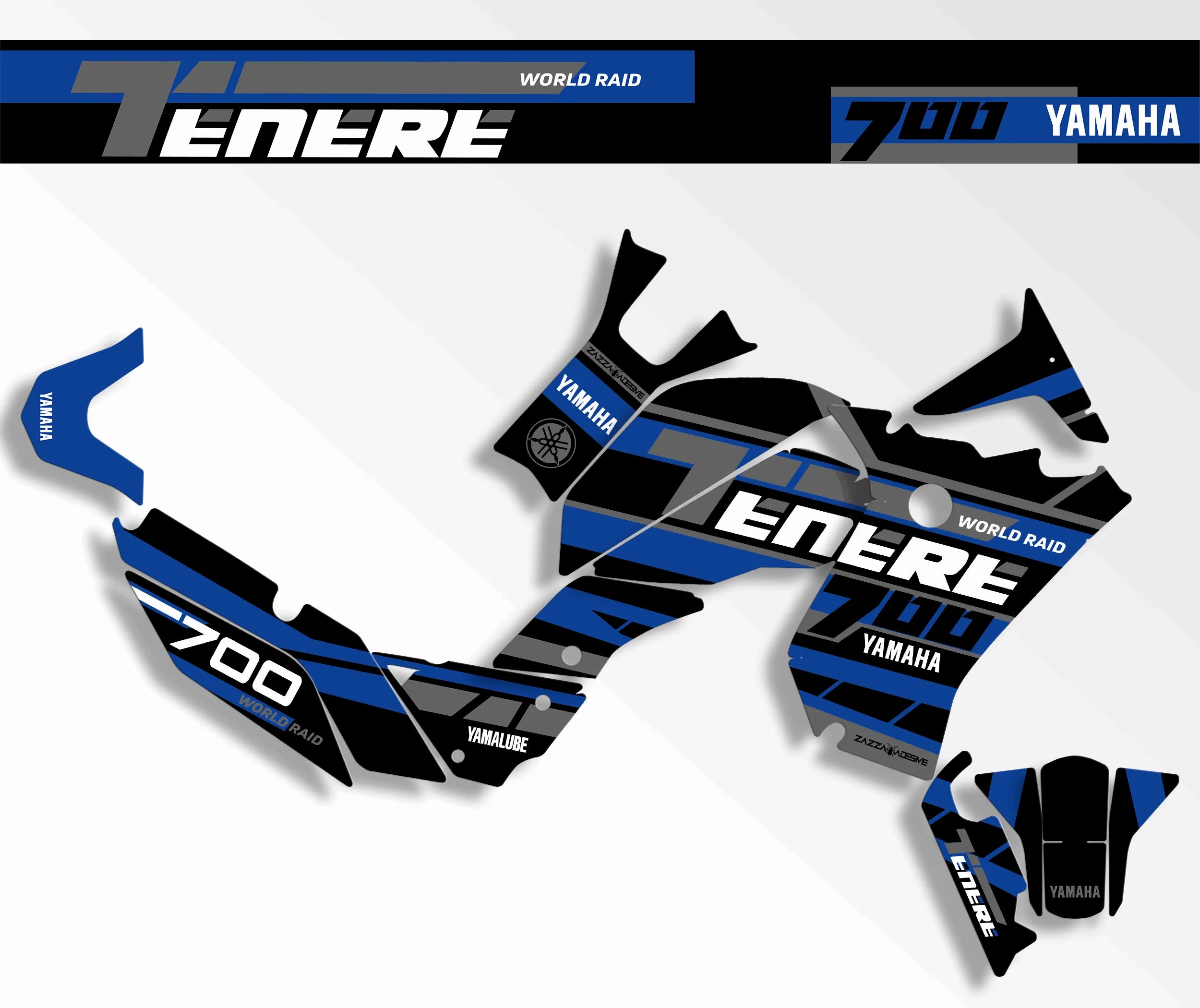 kit grafiche Yamaha Tenere 700 BLU NERO