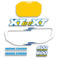 kit grafiche replica per Yamaha XT 600 2KF 1986/89 giallo blu - Zamode